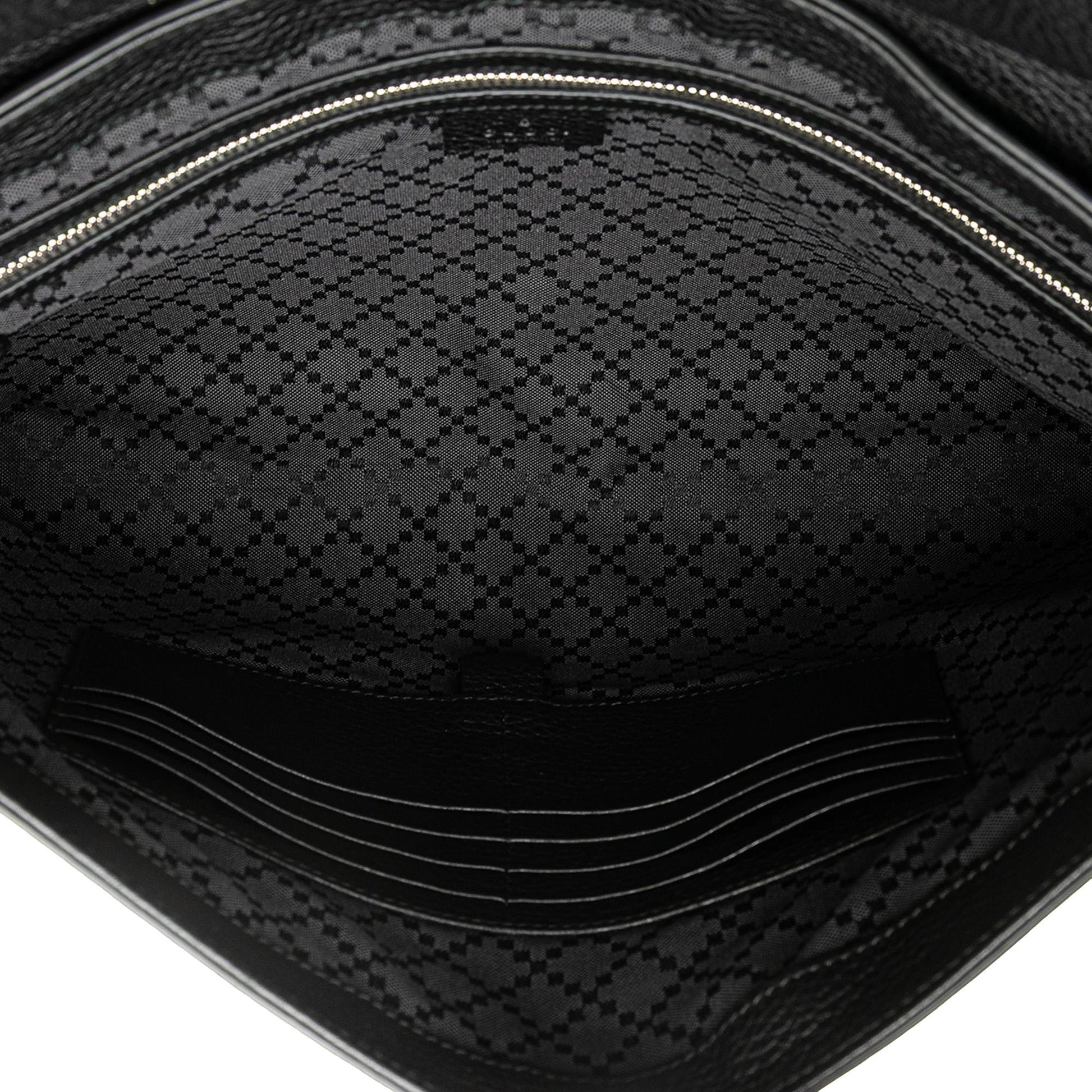 Gucci Pebbled Calfskin Portfolio Clutch