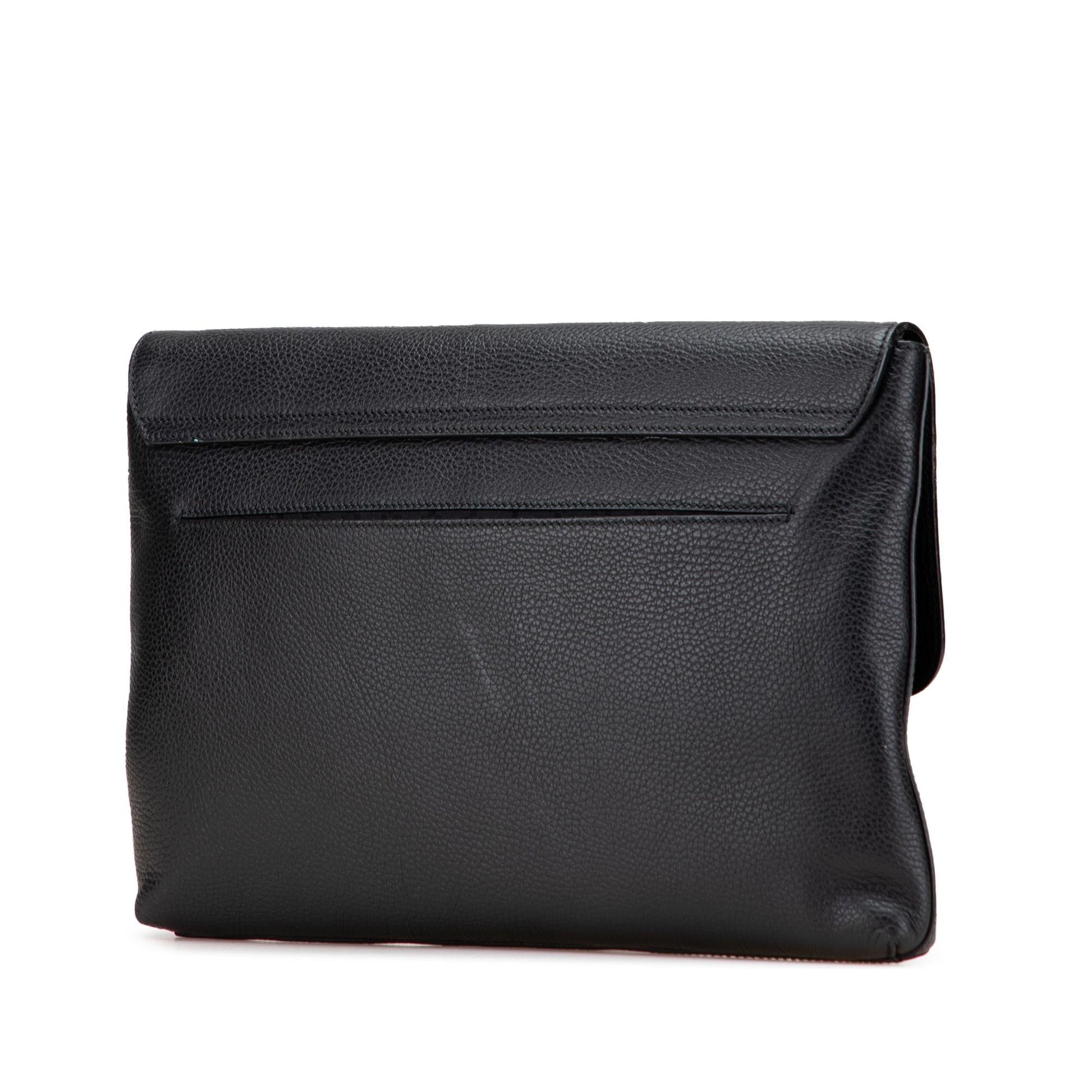 Gucci Pebbled Calfskin Portfolio Clutch