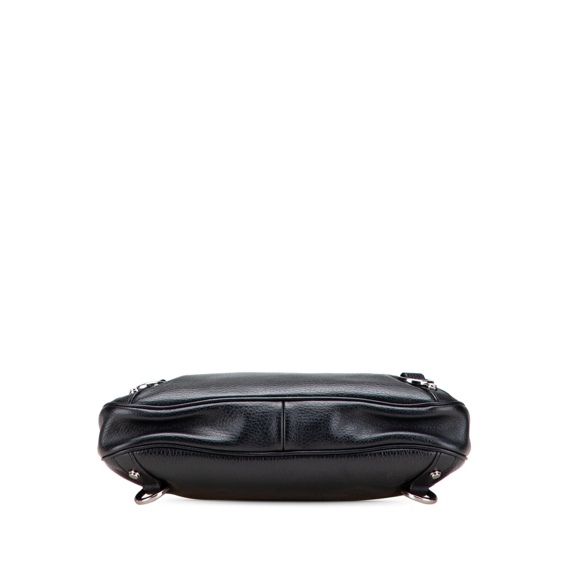 Gucci Pebbled Leather Abbey D Ring Shoulder Bag