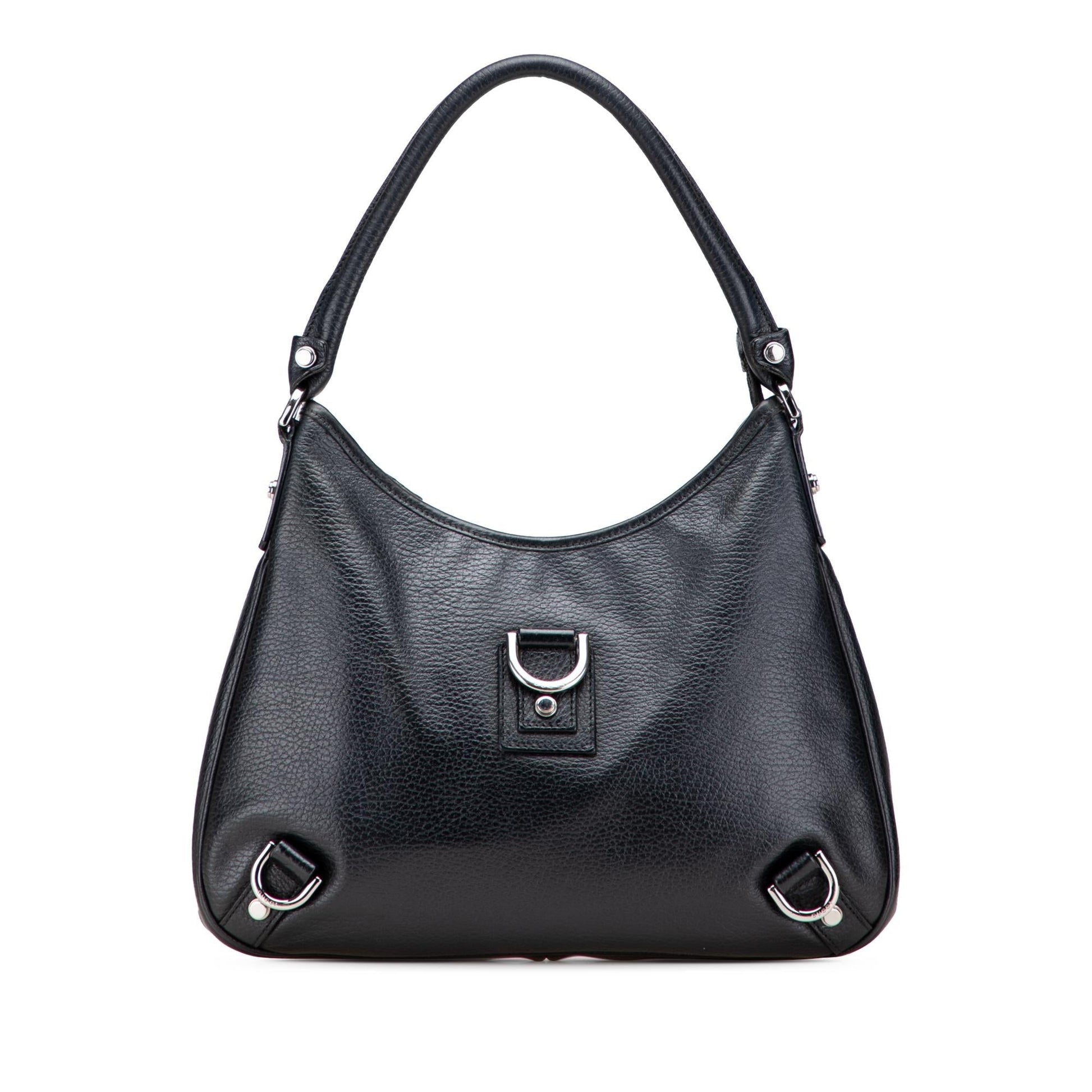 Gucci Pebbled Leather Abbey D Ring Shoulder Bag