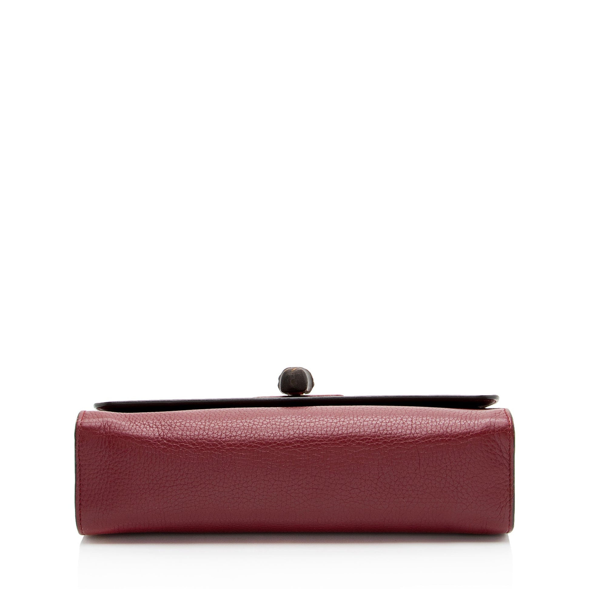 Gucci Pebbled Leather Miss Bamboo Medium Crossbody