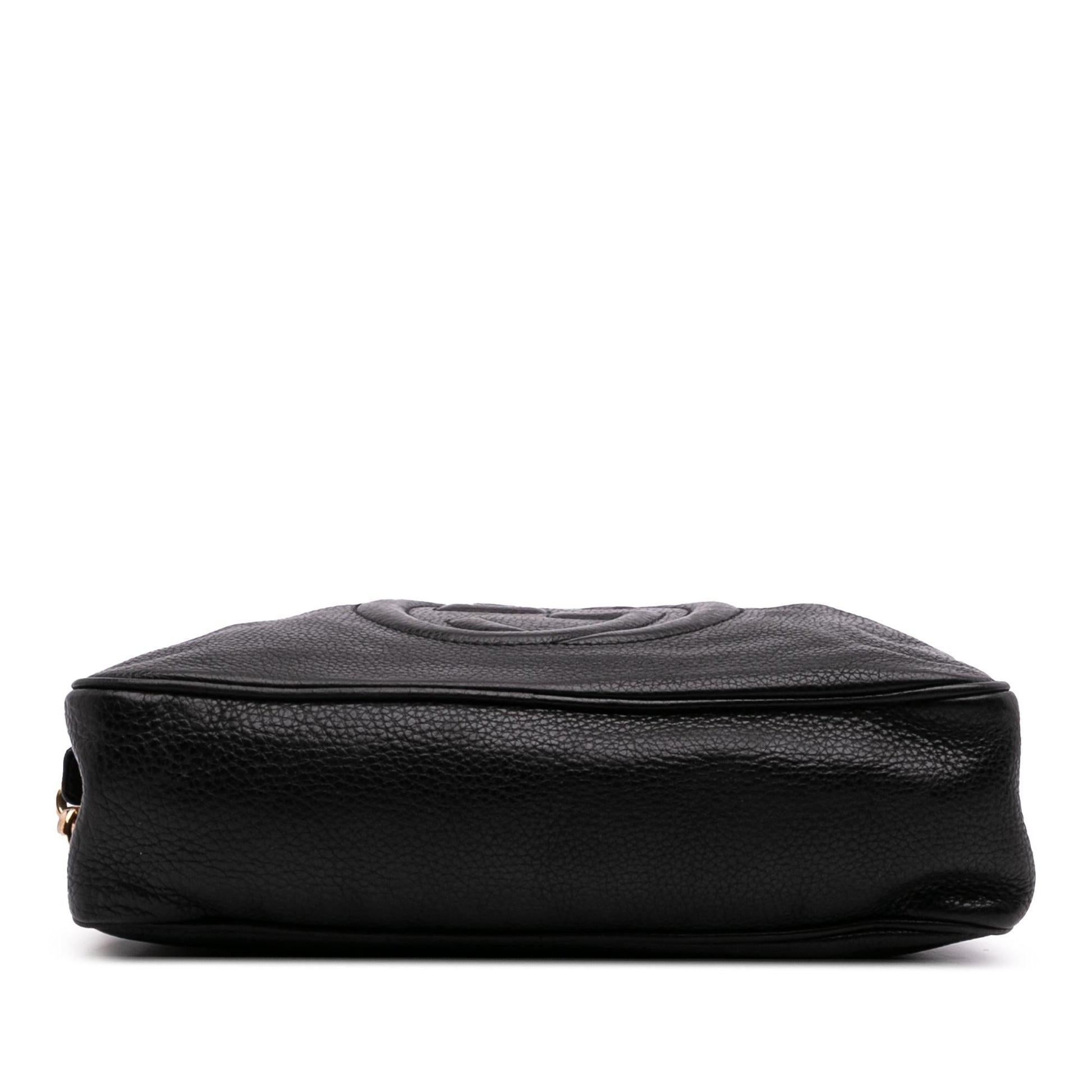 Gucci Pebbled Leather Soho Chain Zip Shoulder Bag