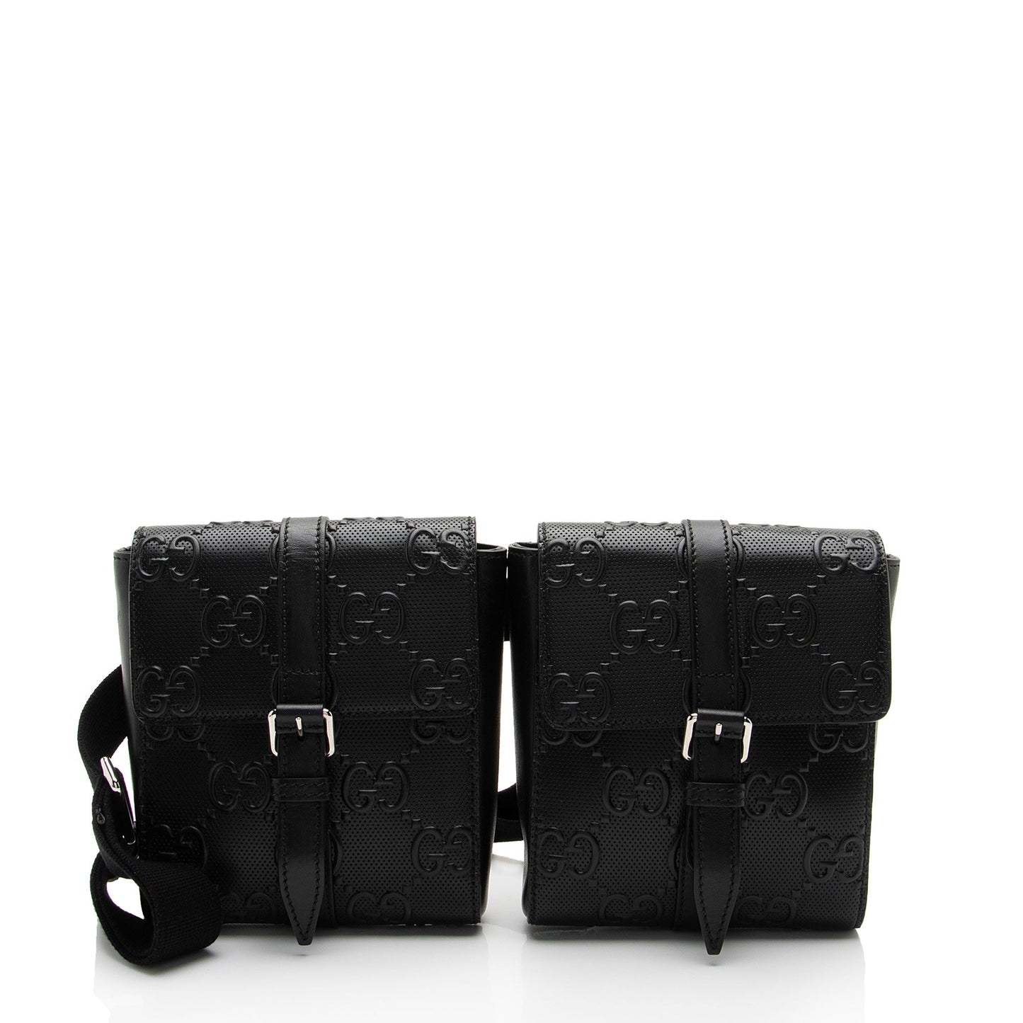 Gucci Leather Canvas Shoulder Bag