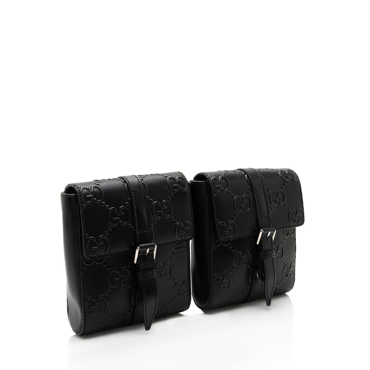 Gucci Leather Canvas Shoulder Bag