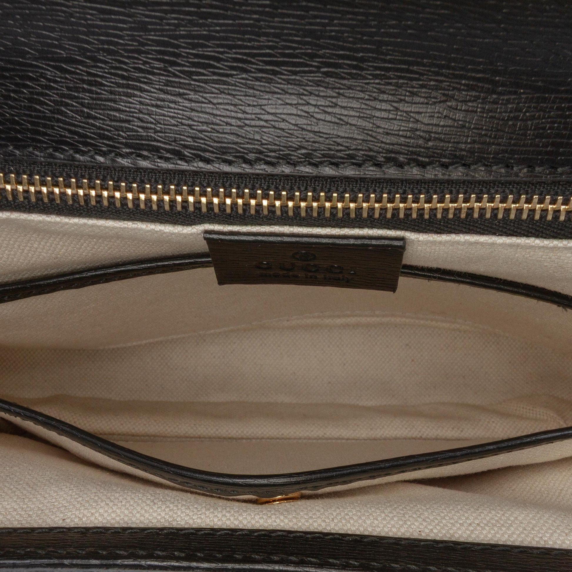 Gucci Printed Calfskin Tropical Bamboo Night Satchel