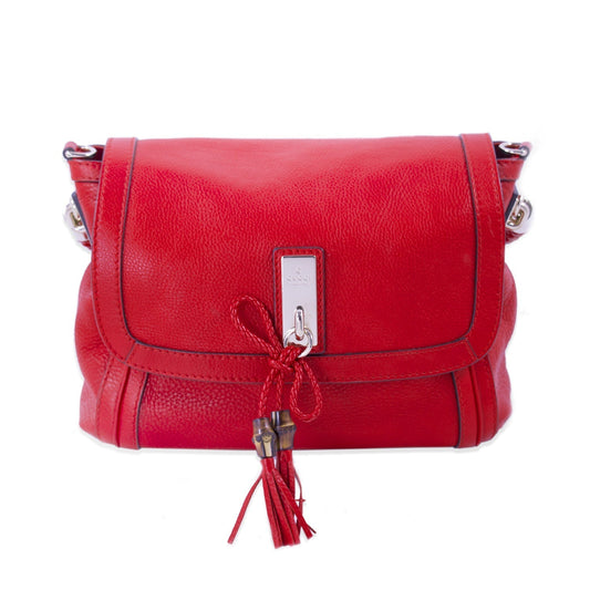Gucci Red Leather Shoulder Bag Style 1