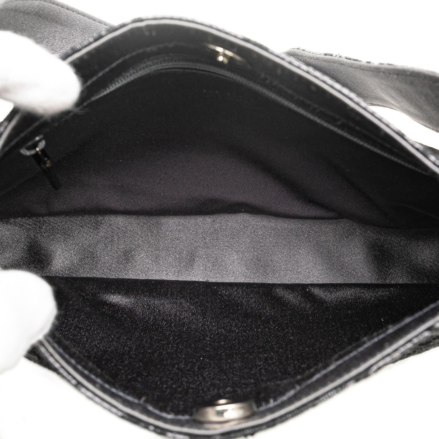 Gucci Satin Floral Lace Shoulder Bag