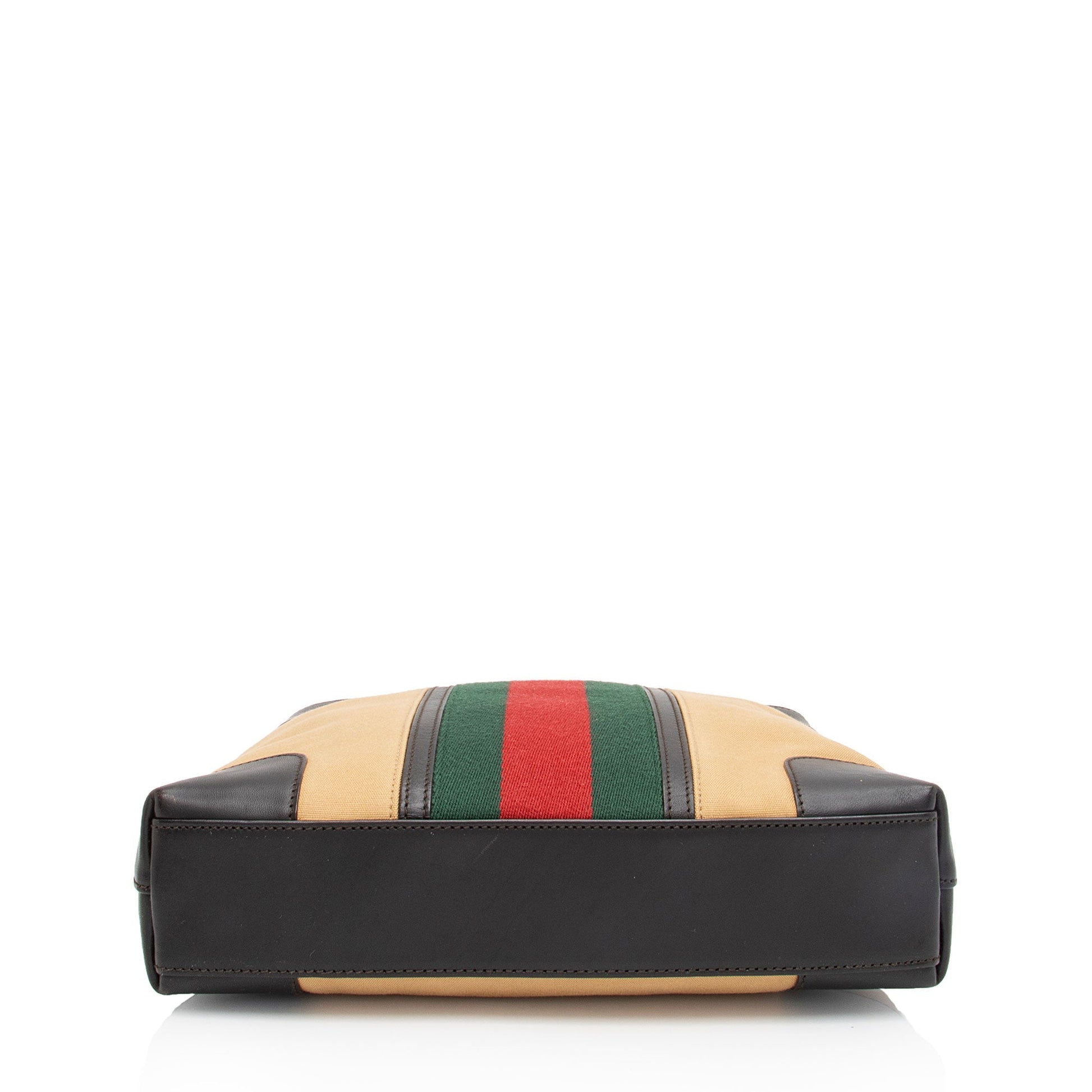 Gucci Canvas Web Shoulder Bag (SHF-KhYFg1)