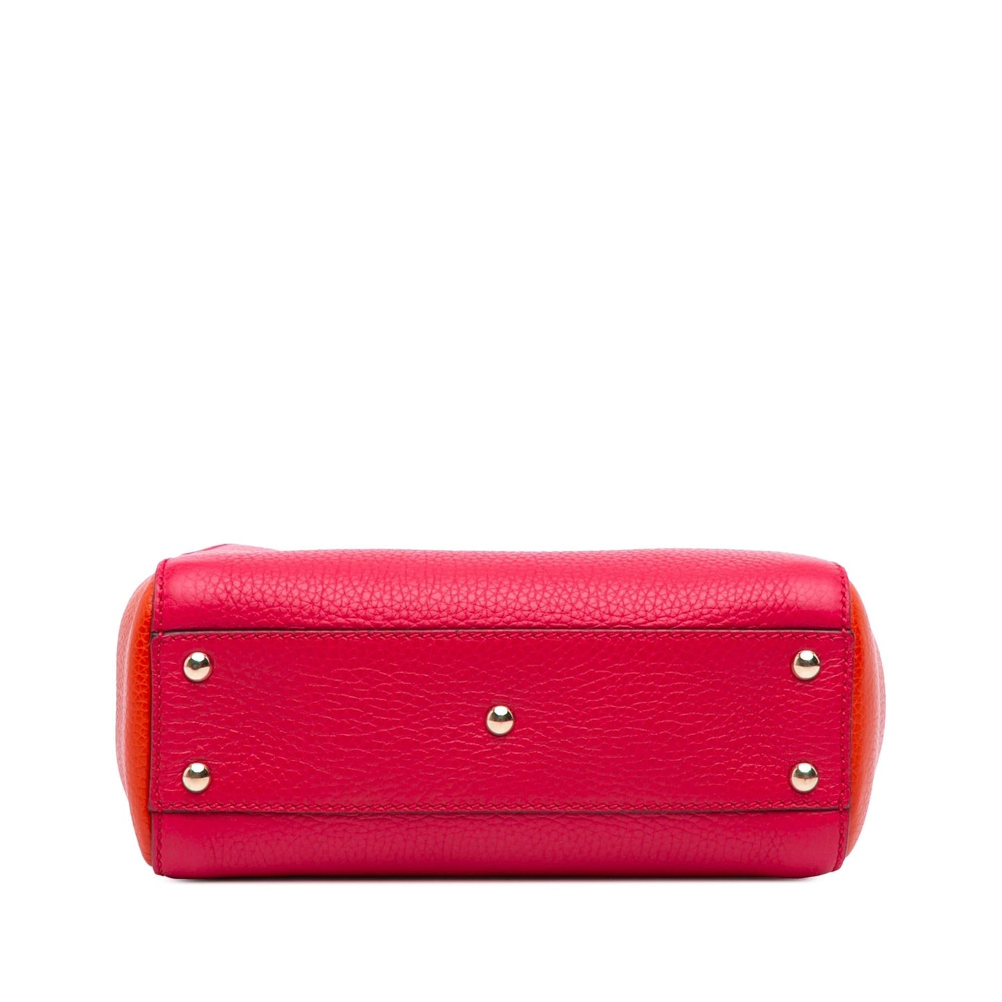 Gucci Small Bicolor Calfskin Bamboo Shopper Satchel