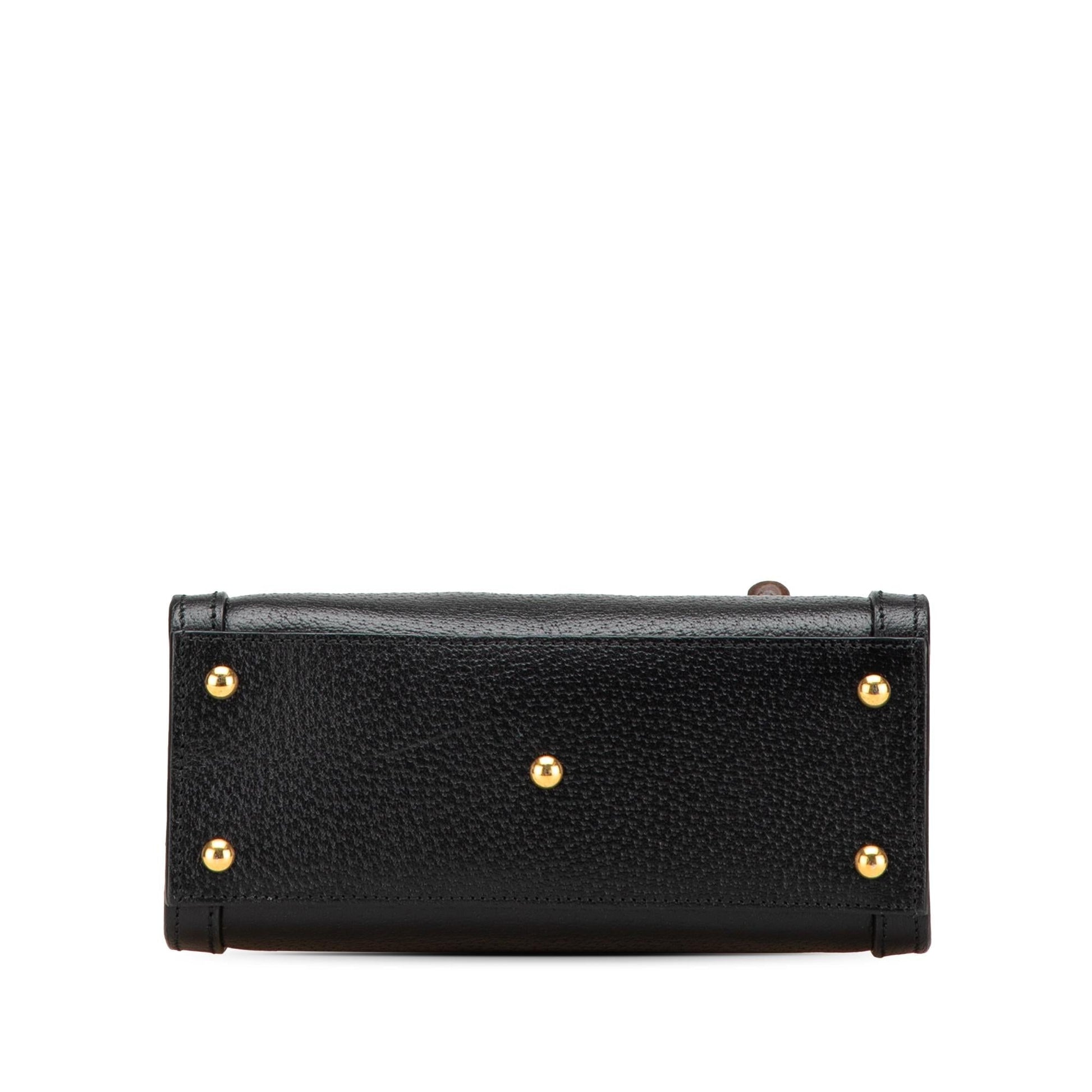 Gucci Small Calfskin Bamboo Diana Satchel