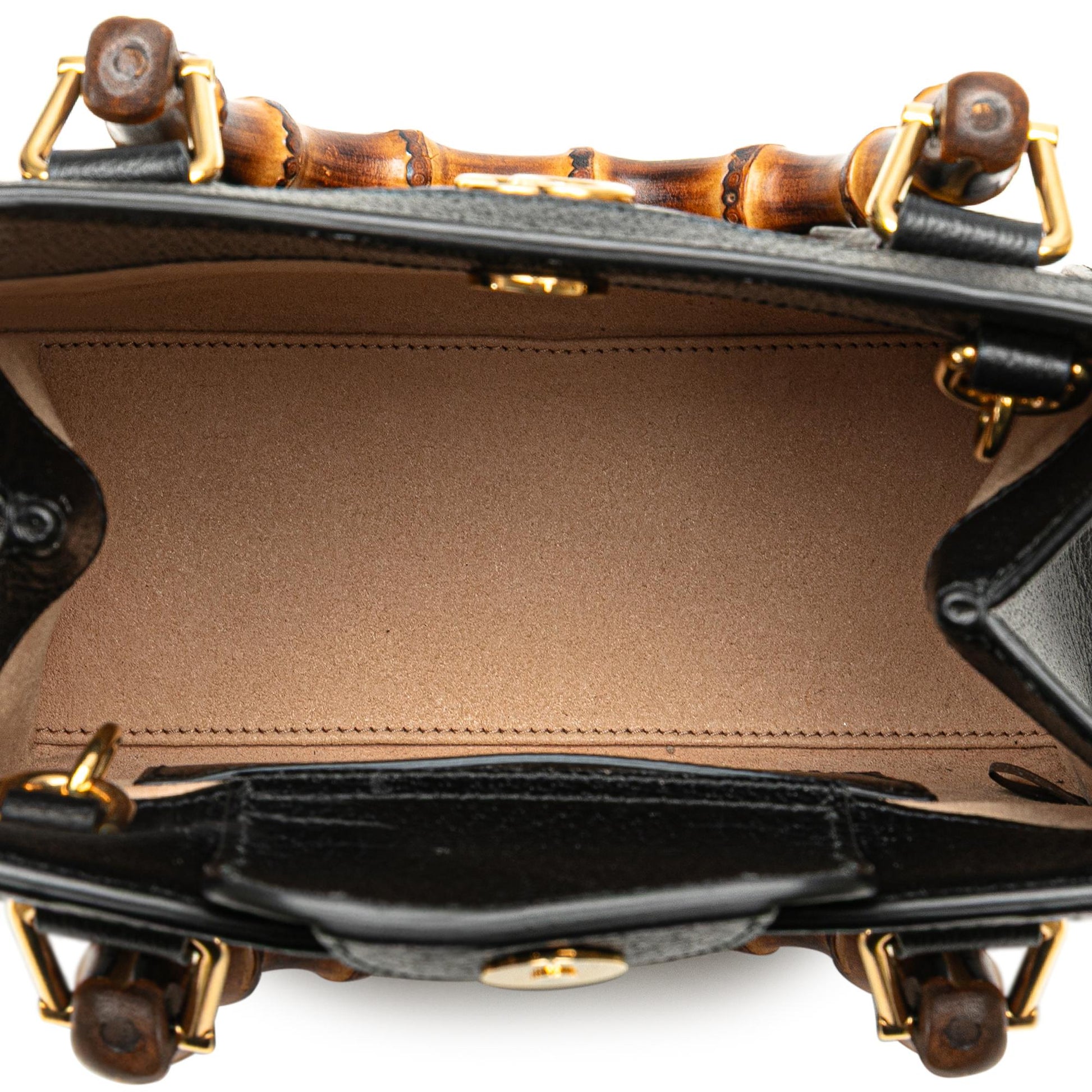 Gucci Small Calfskin Bamboo Diana Satchel