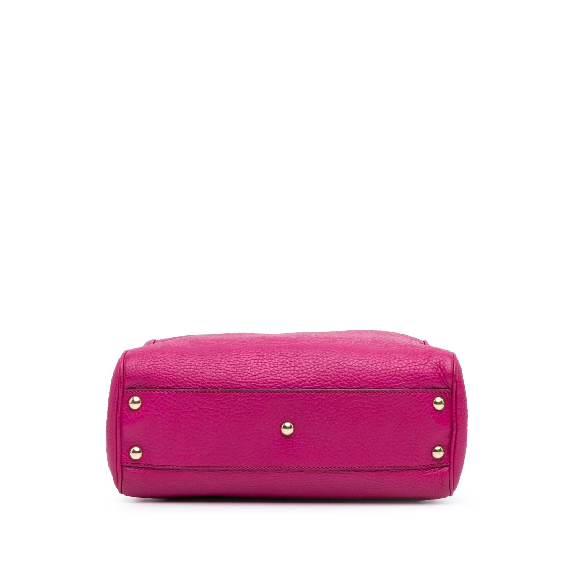 Gucci Small Calfskin Bamboo Shopper Satchel