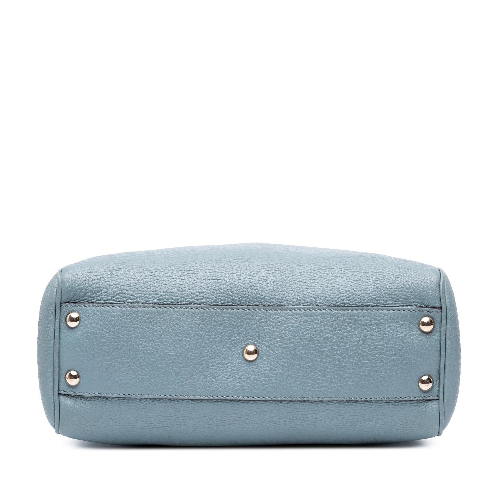 Gucci Small Calfskin Bamboo Shopper Satchel