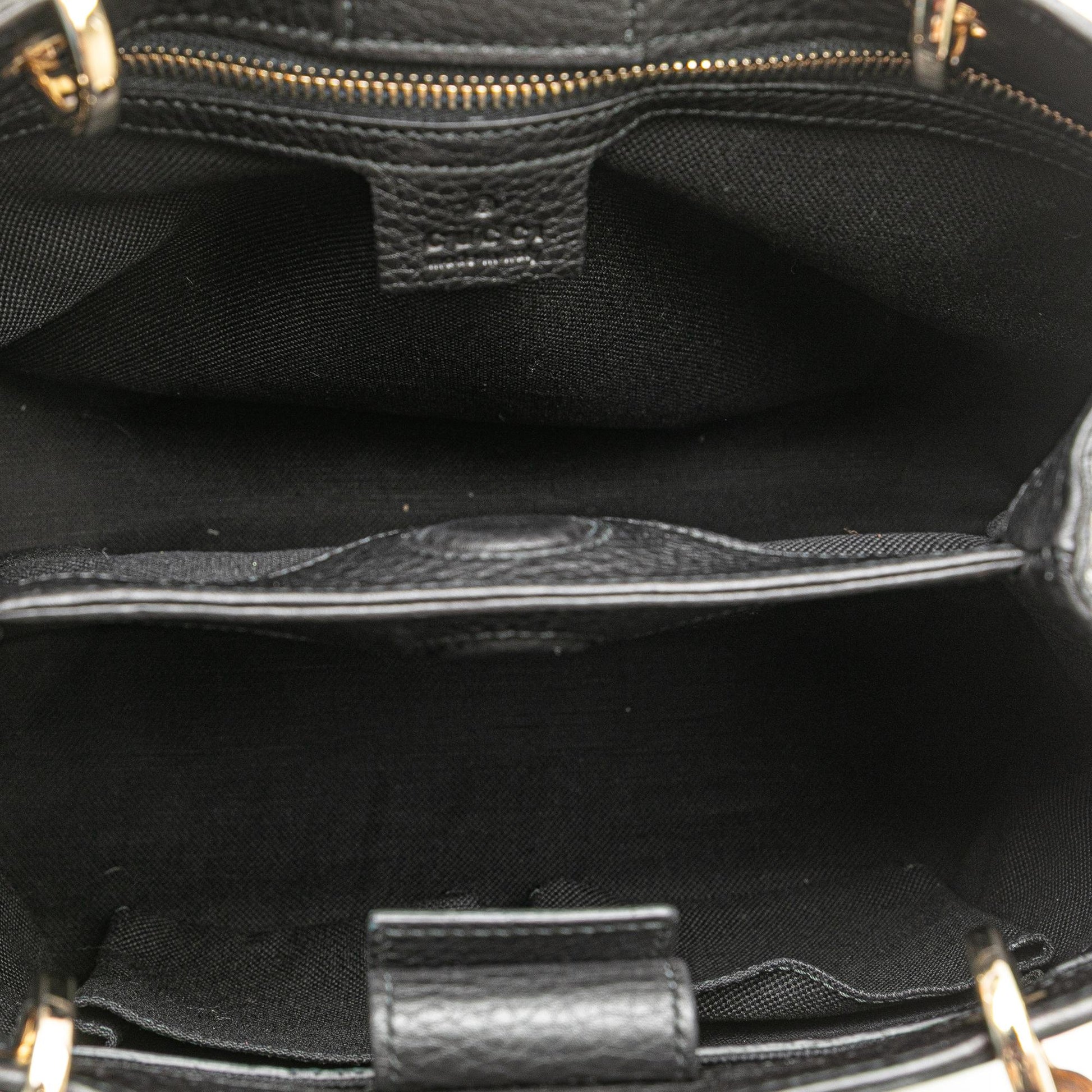 Gucci Small Calfskin Bamboo Shopper Satchel