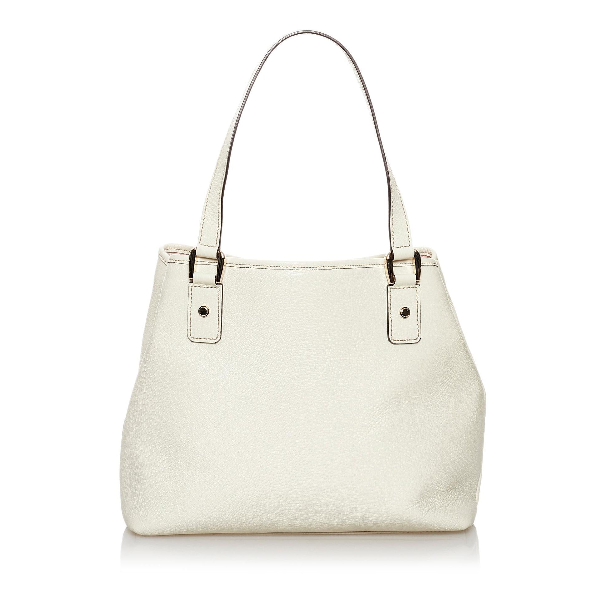 Gucci Small D-Ring Leather Tote Bag (SHG-30800)