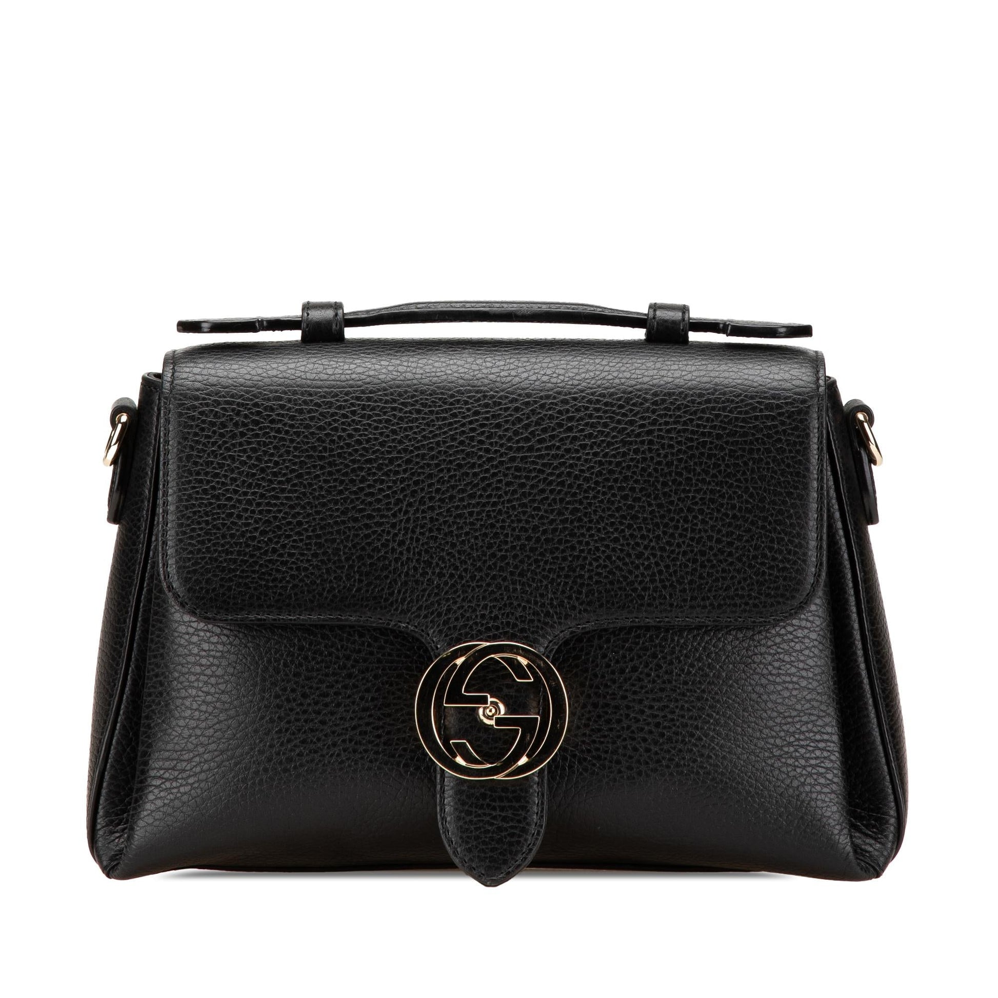 Gucci Small Dollar Calf Interlocking G Satchel