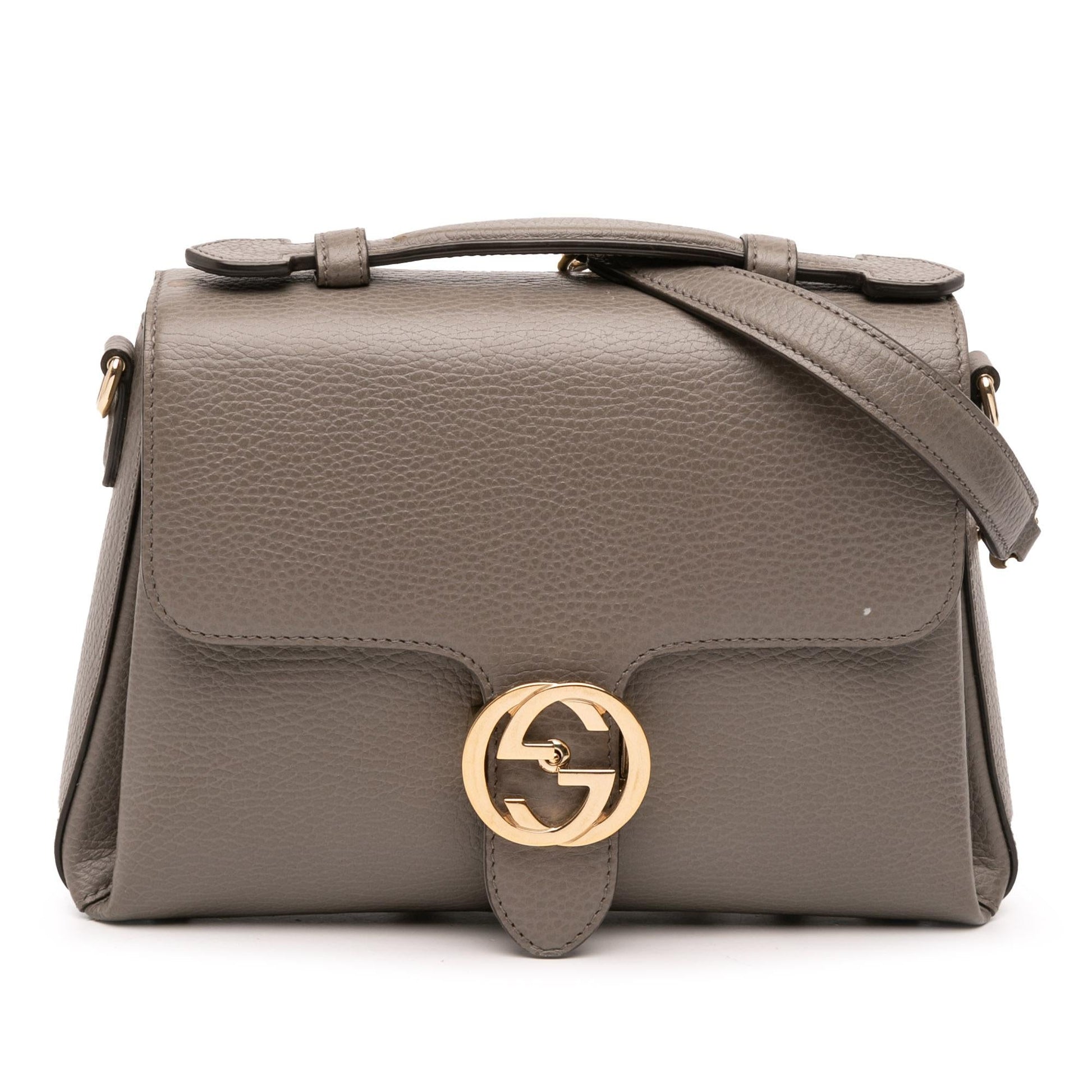 Gucci Small Dollar Calf Interlocking G Satchel