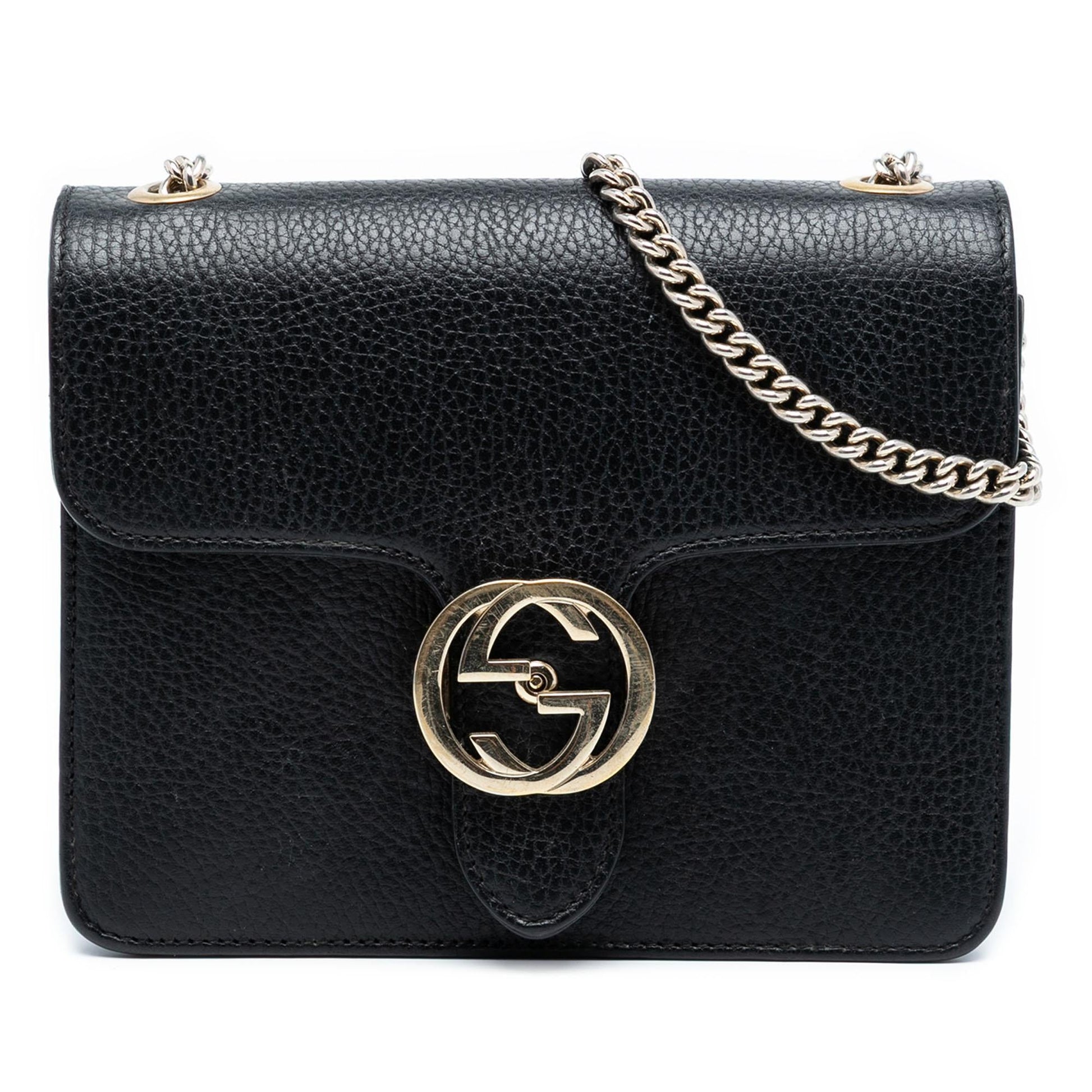 Gucci Small Dollar Calfskin Interlocking G Crossbody