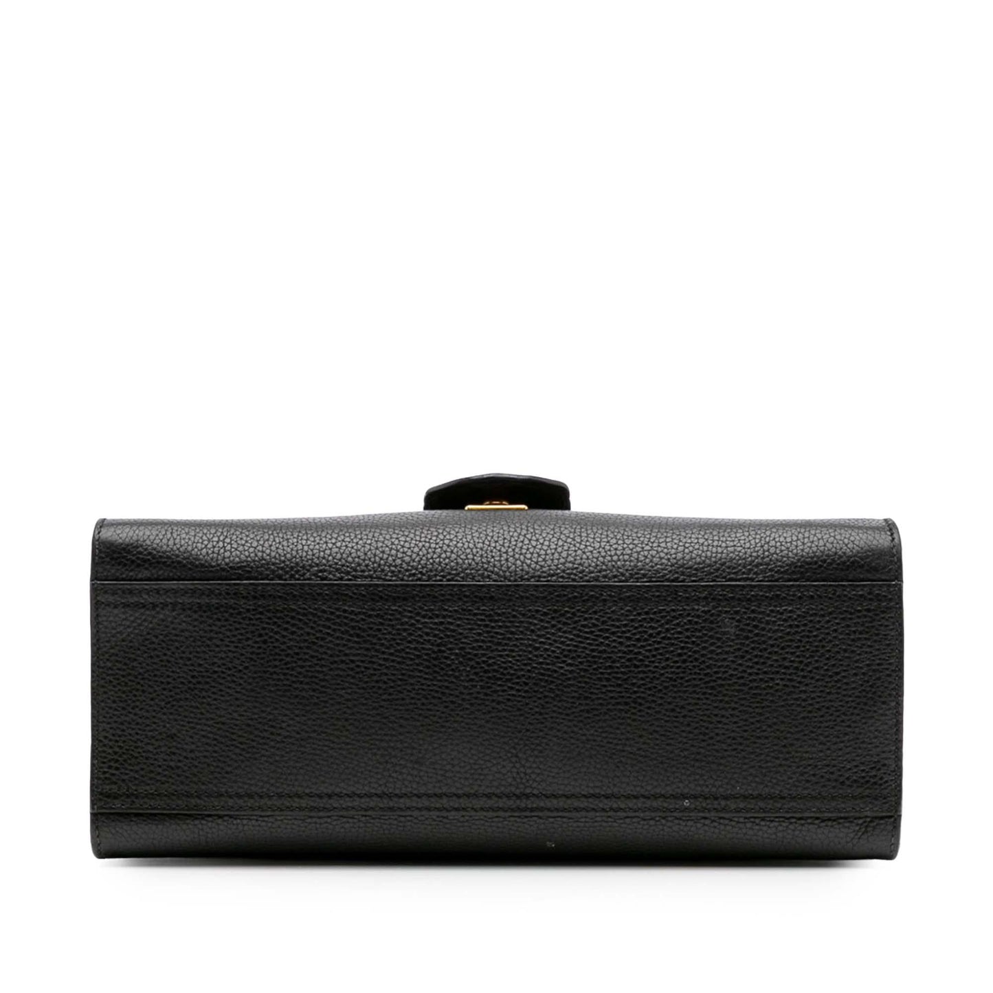 Gucci Small GG Marmont Grained Calfskin Top Handle Satchel