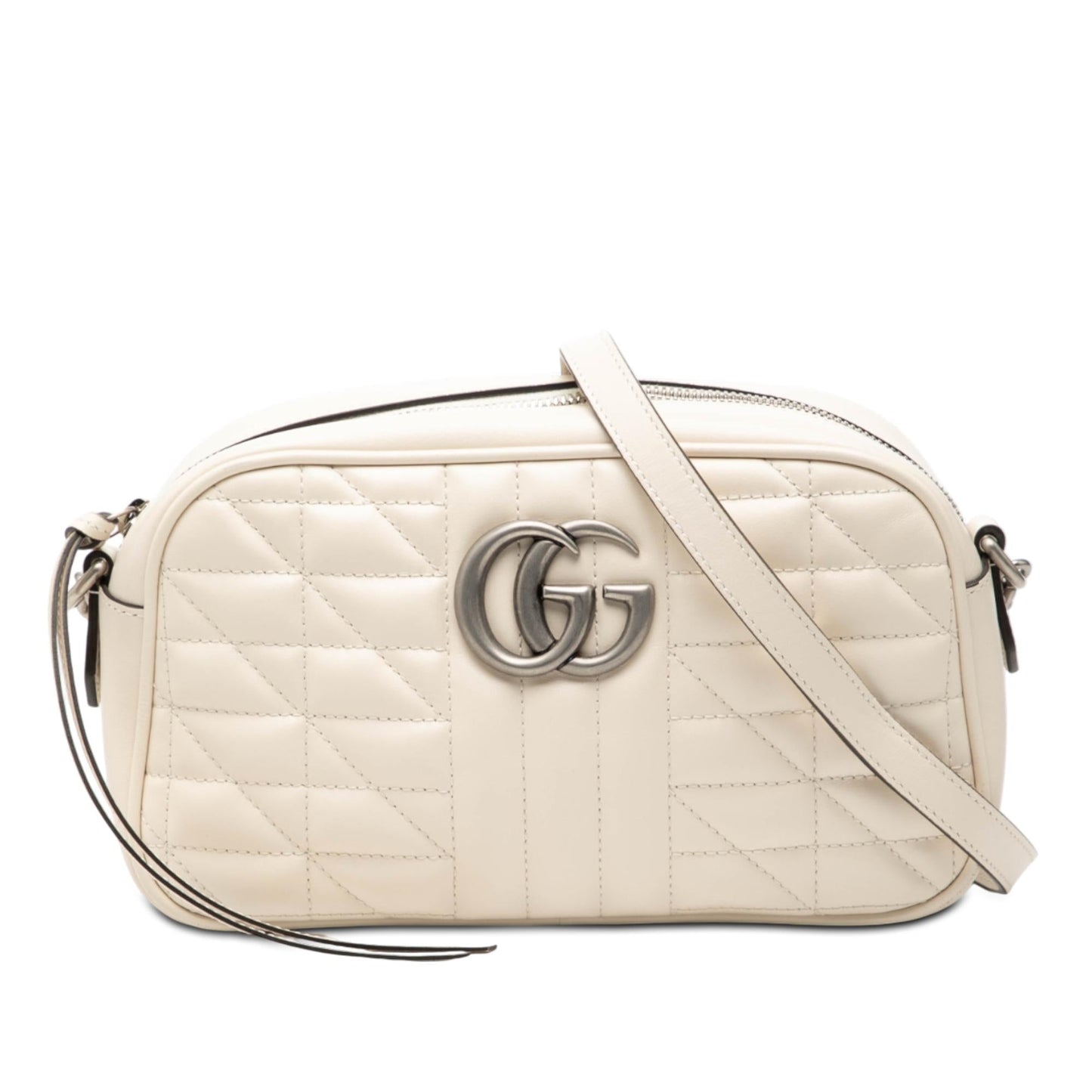 Gucci Small GG Marmont Matelasse Leather Aria Crossbody