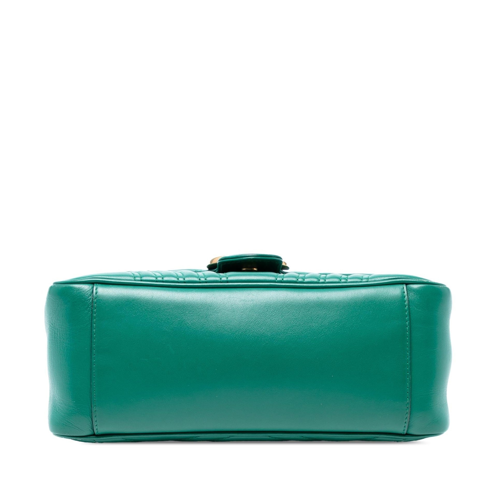 Gucci Small GG Marmont Matelasse Leather Top Handle Bag