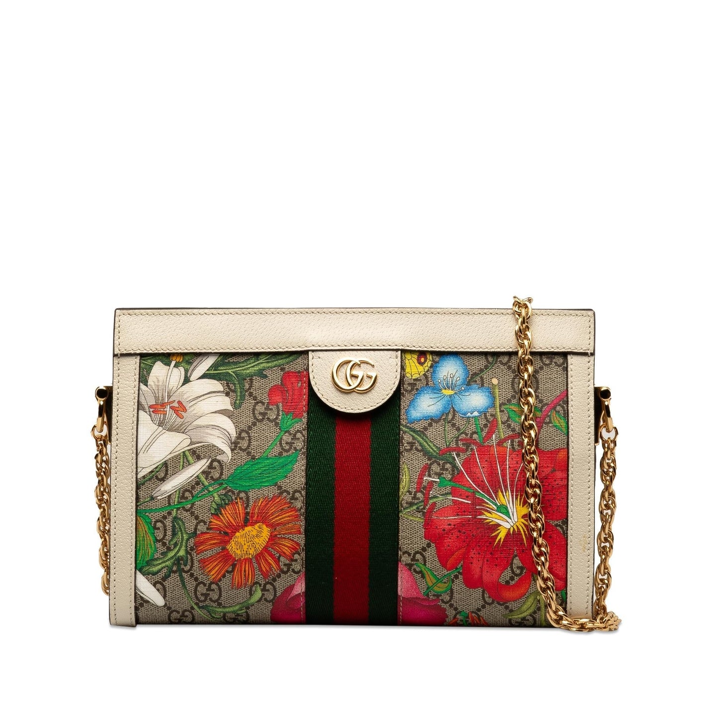 Gucci Chain Canvas Shoulder Bag
