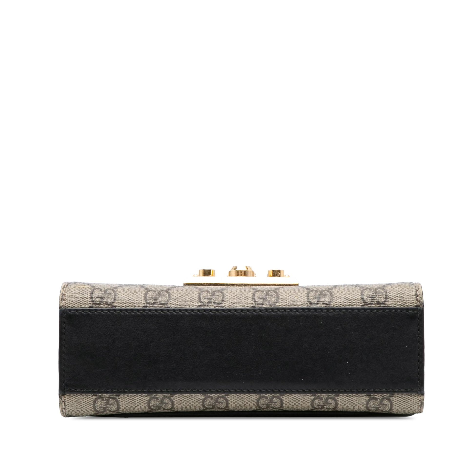 Gucci Small GG Supreme Padlock Crossbody