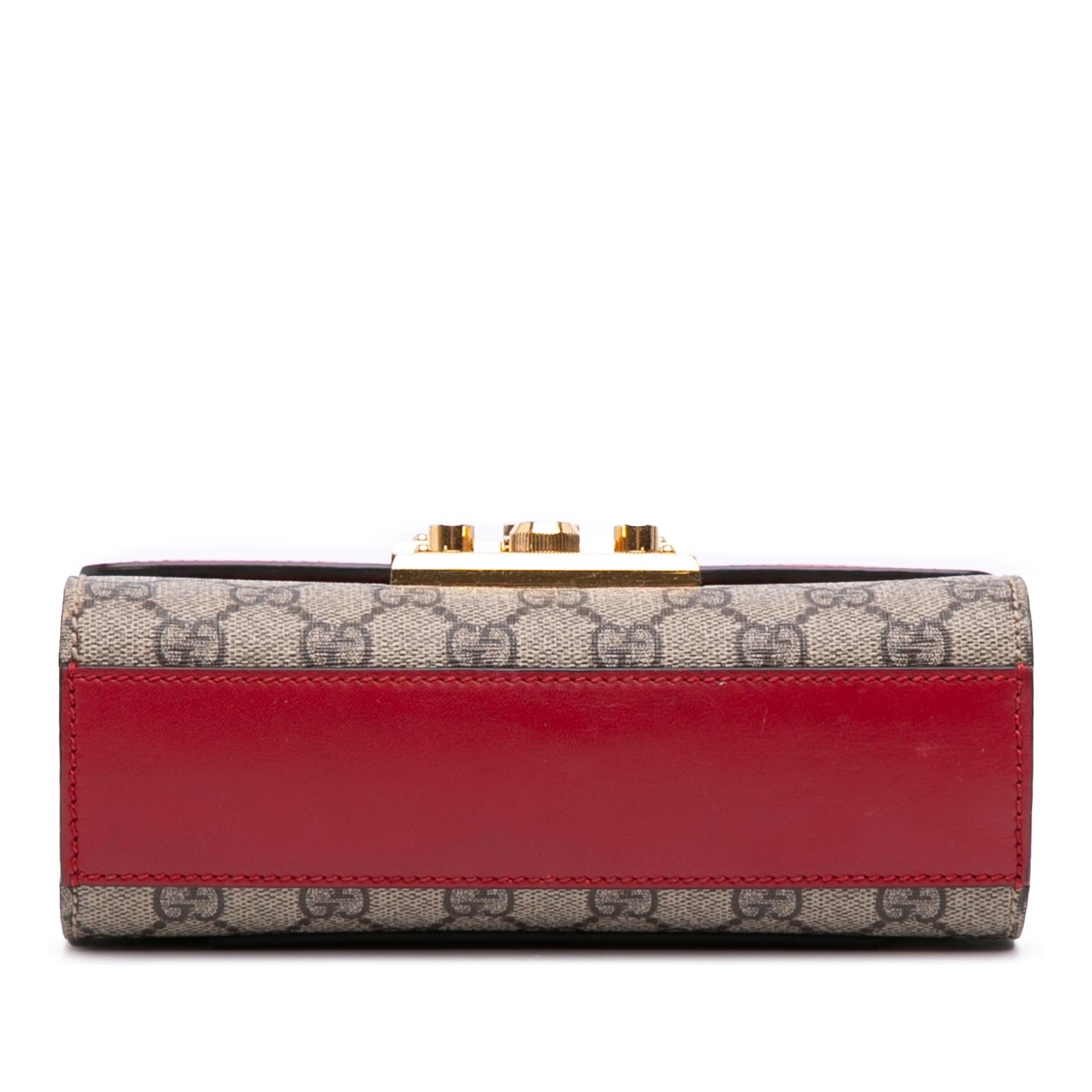 Gucci Small GG Supreme Padlock Crossbody
