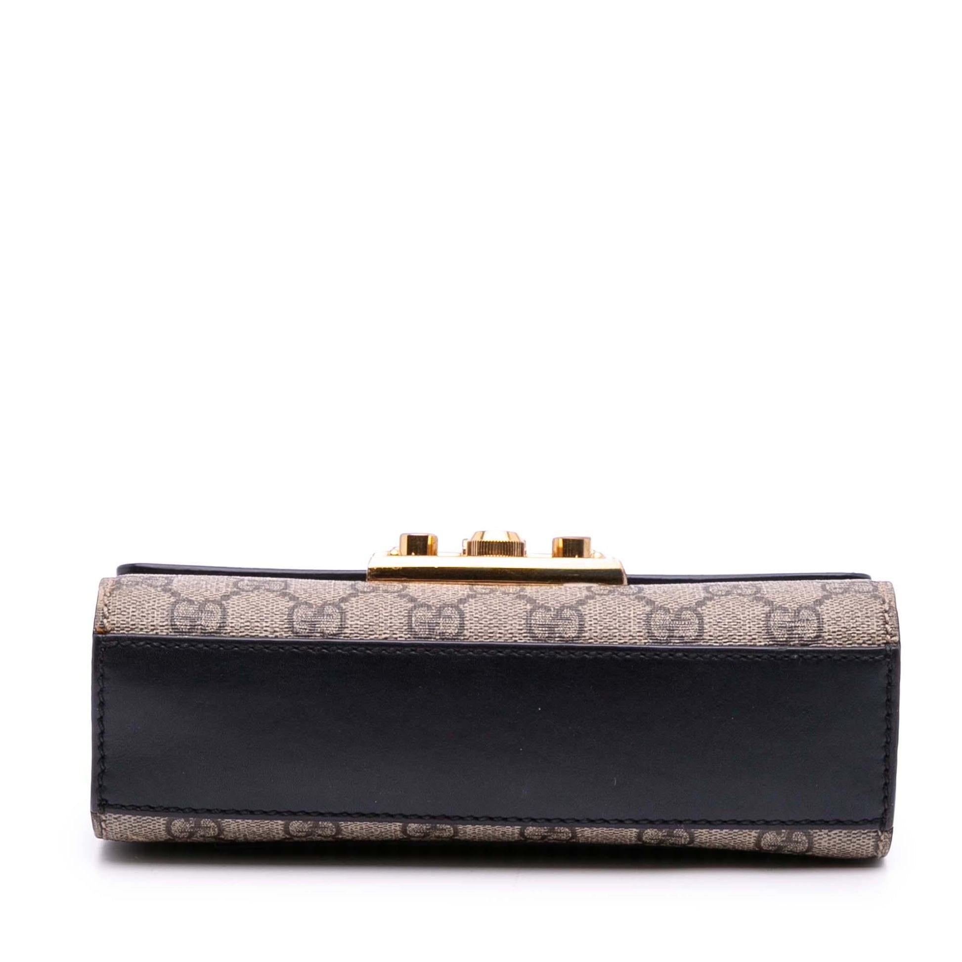 Gucci Small GG Supreme Padlock Crossbody
