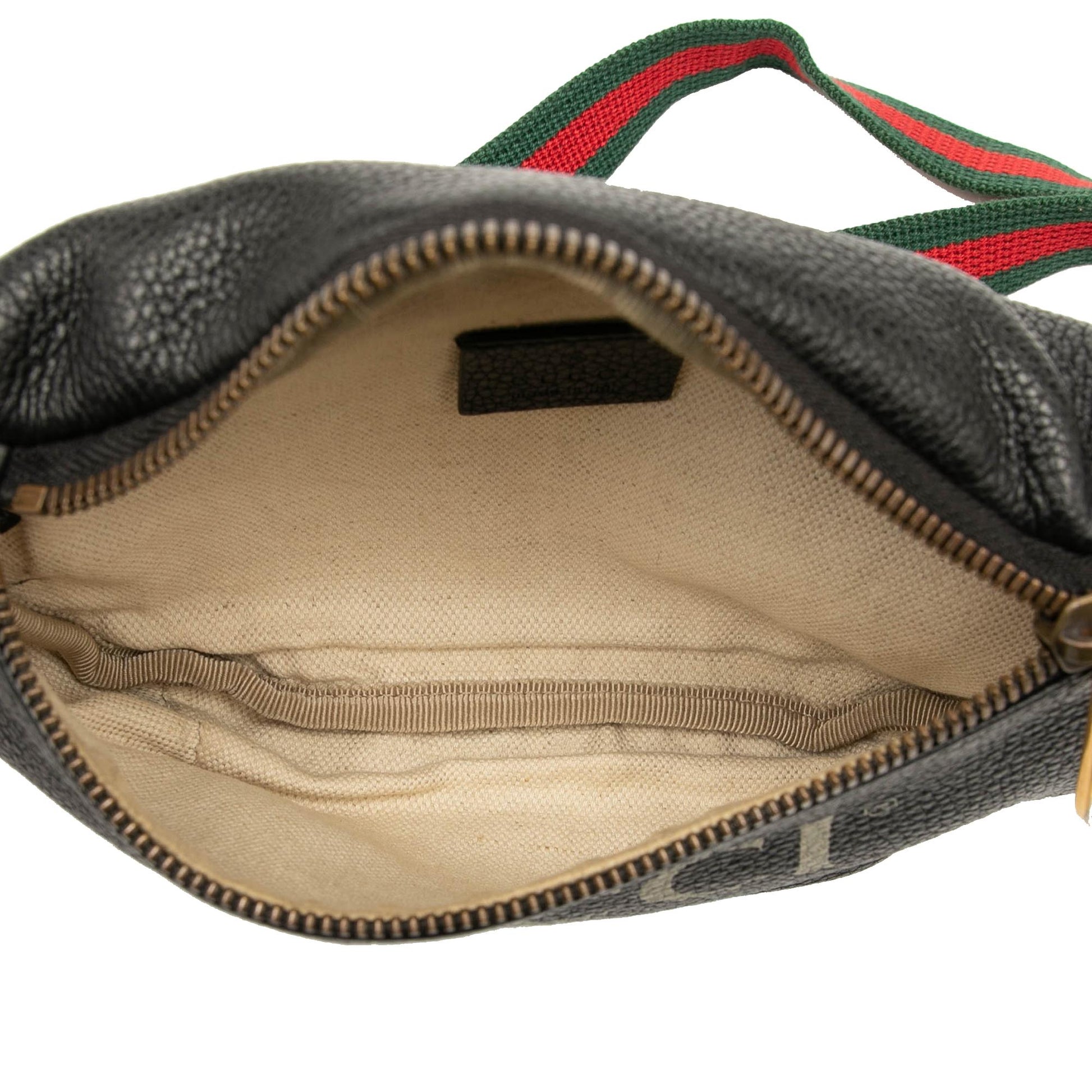 Gucci Small Grained Calfskin Logo Belt Bag