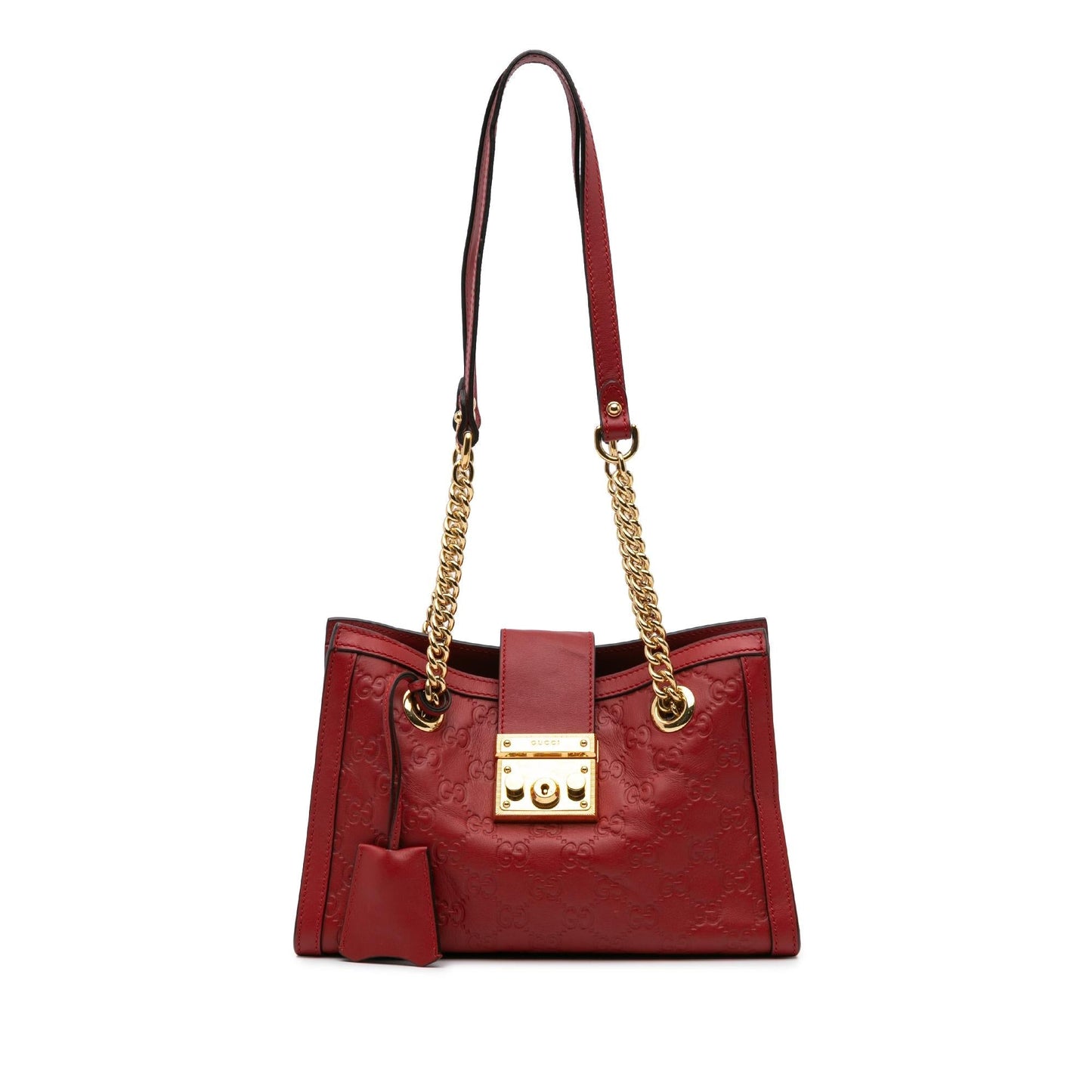 Gucci Small Guccissima Padlock Tote