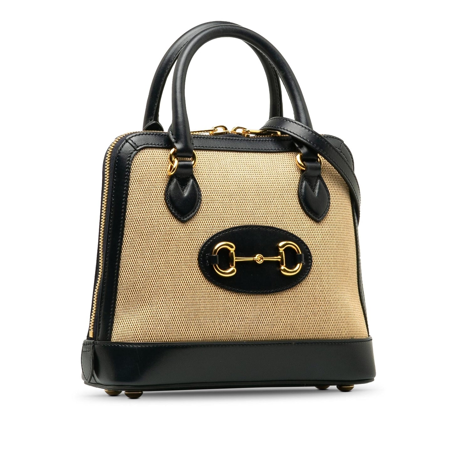 Gucci Canvas Top Handle Shoulder Bag