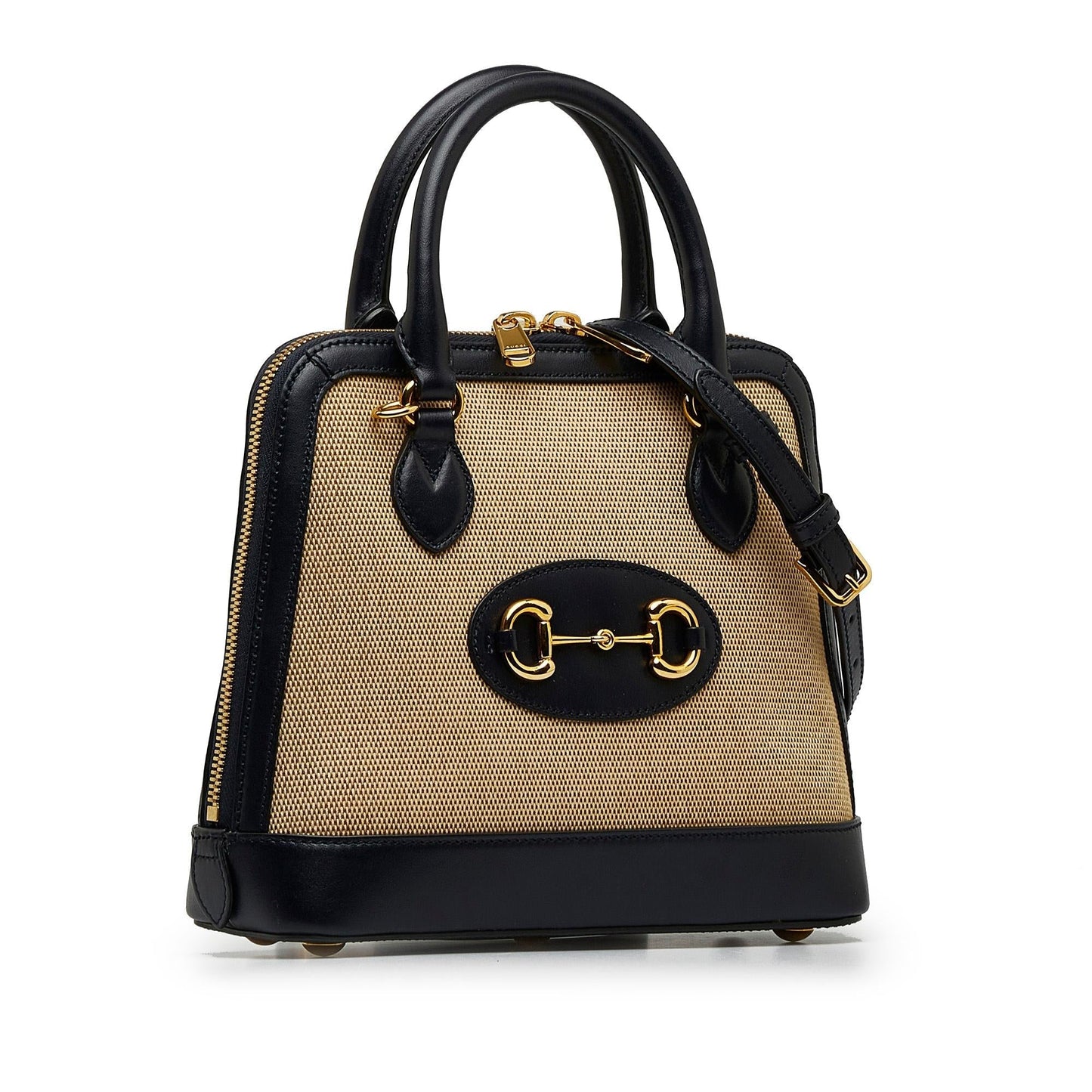 Gucci Canvas Top Handle Shoulder Bag