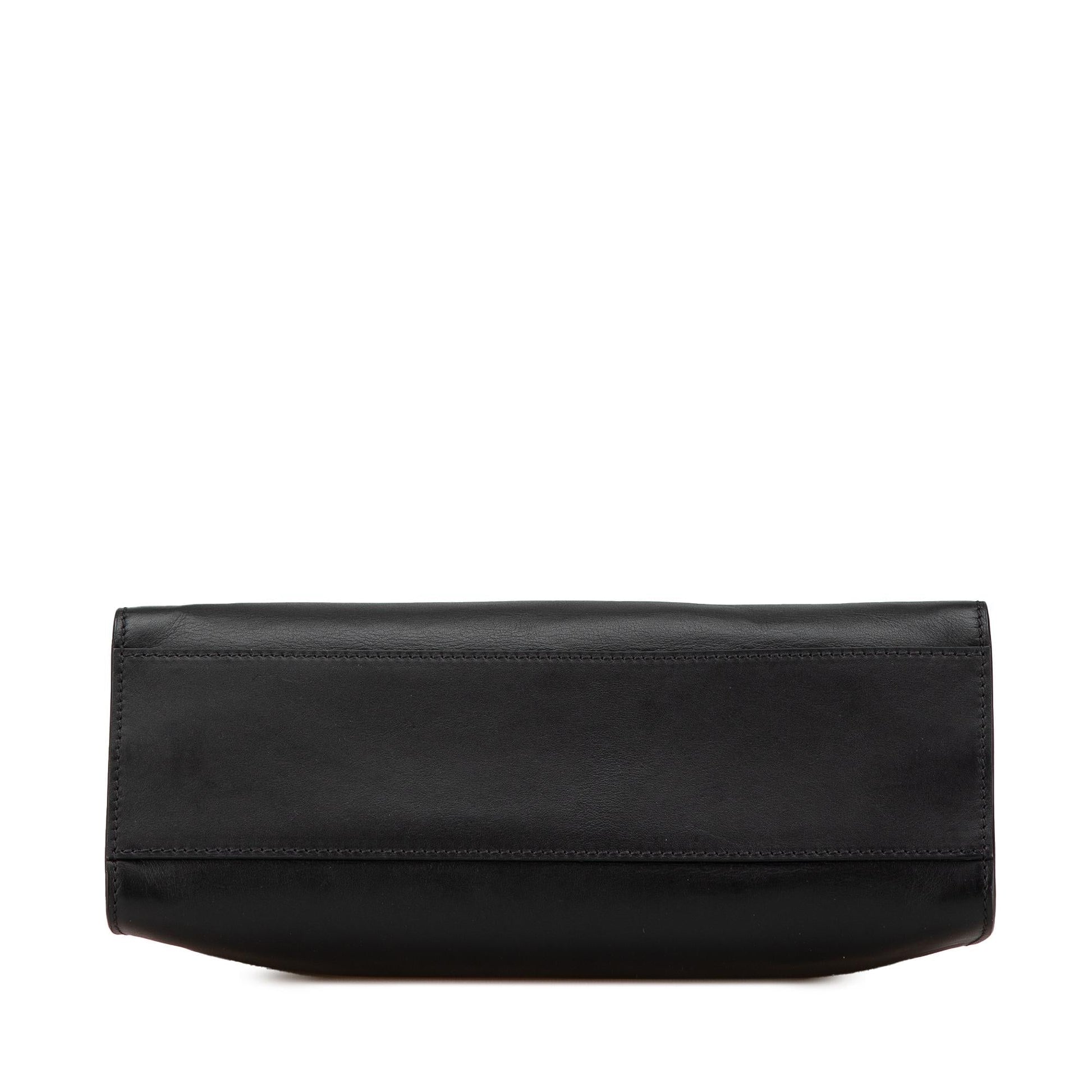 Gucci Small Leather Bamboo Nymphaea Satchel