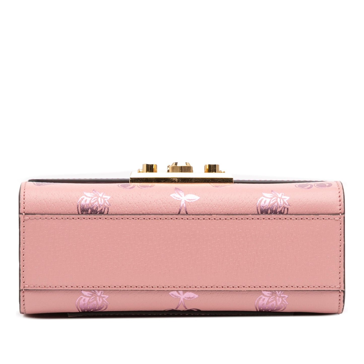 Gucci Small Leather Berry Print Padlock Crossbody