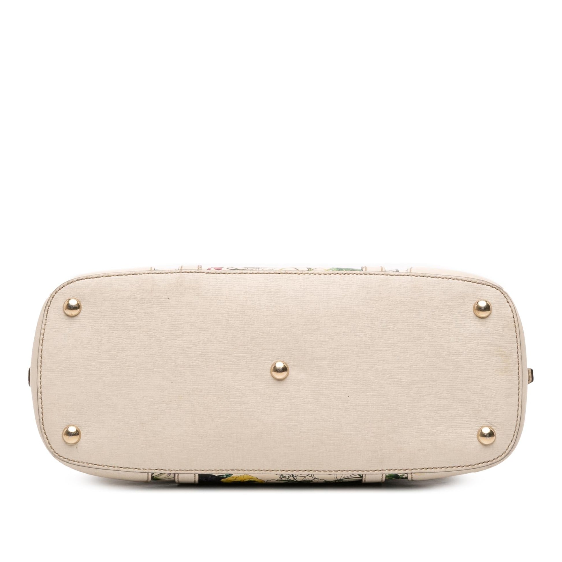 Gucci Small Leather Flora Nice Dome Satchel