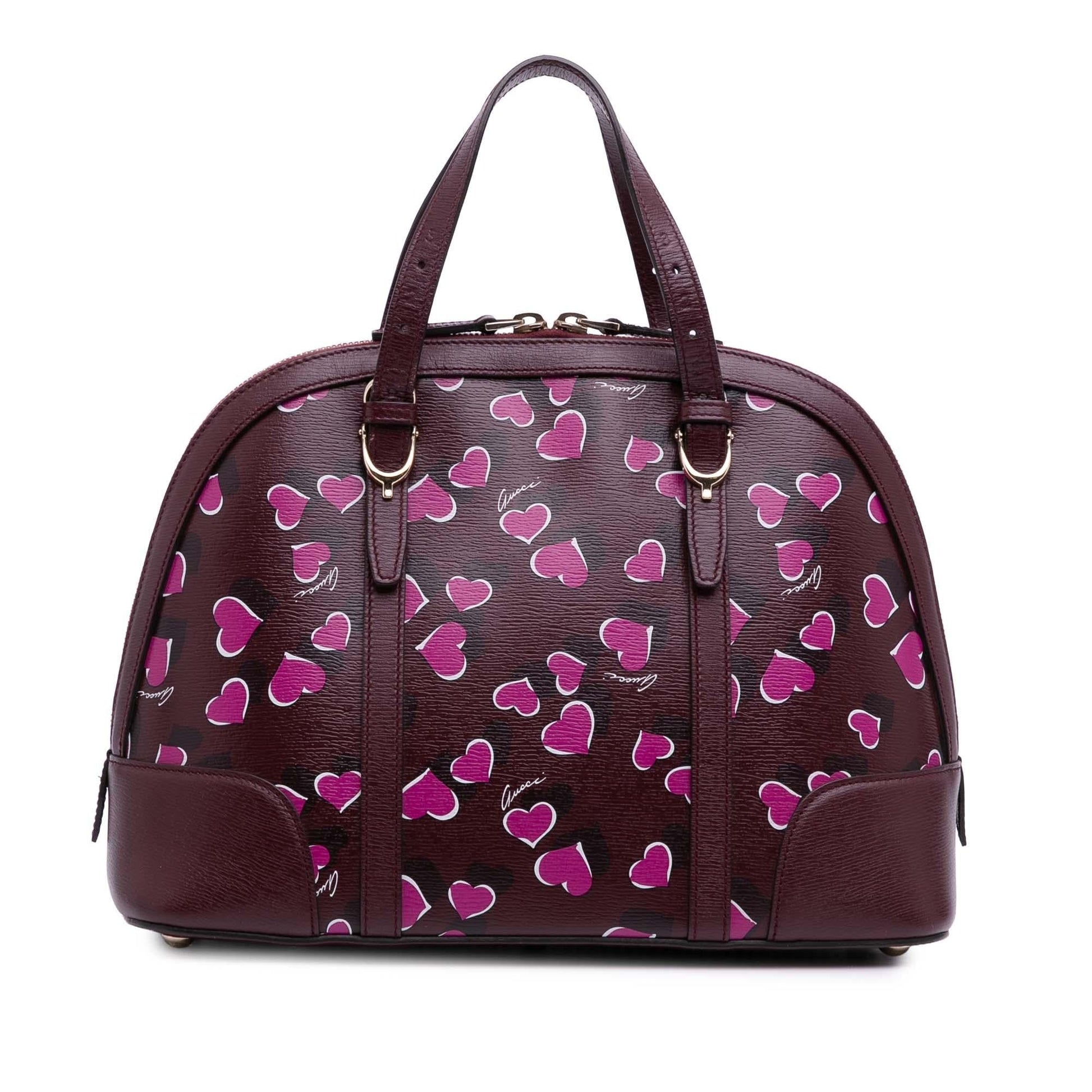 Gucci Small Leather Heartbeat Nice Dome Satchel