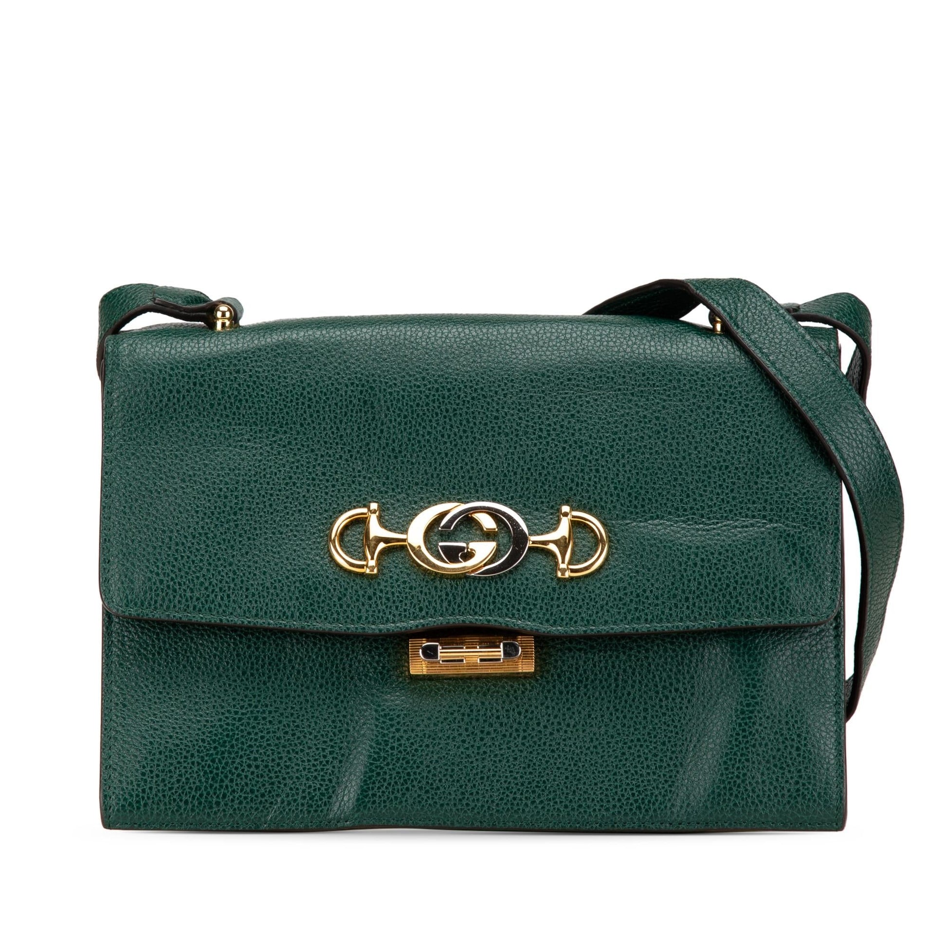 Gucci Small Leather Zumi Flap Crossbody