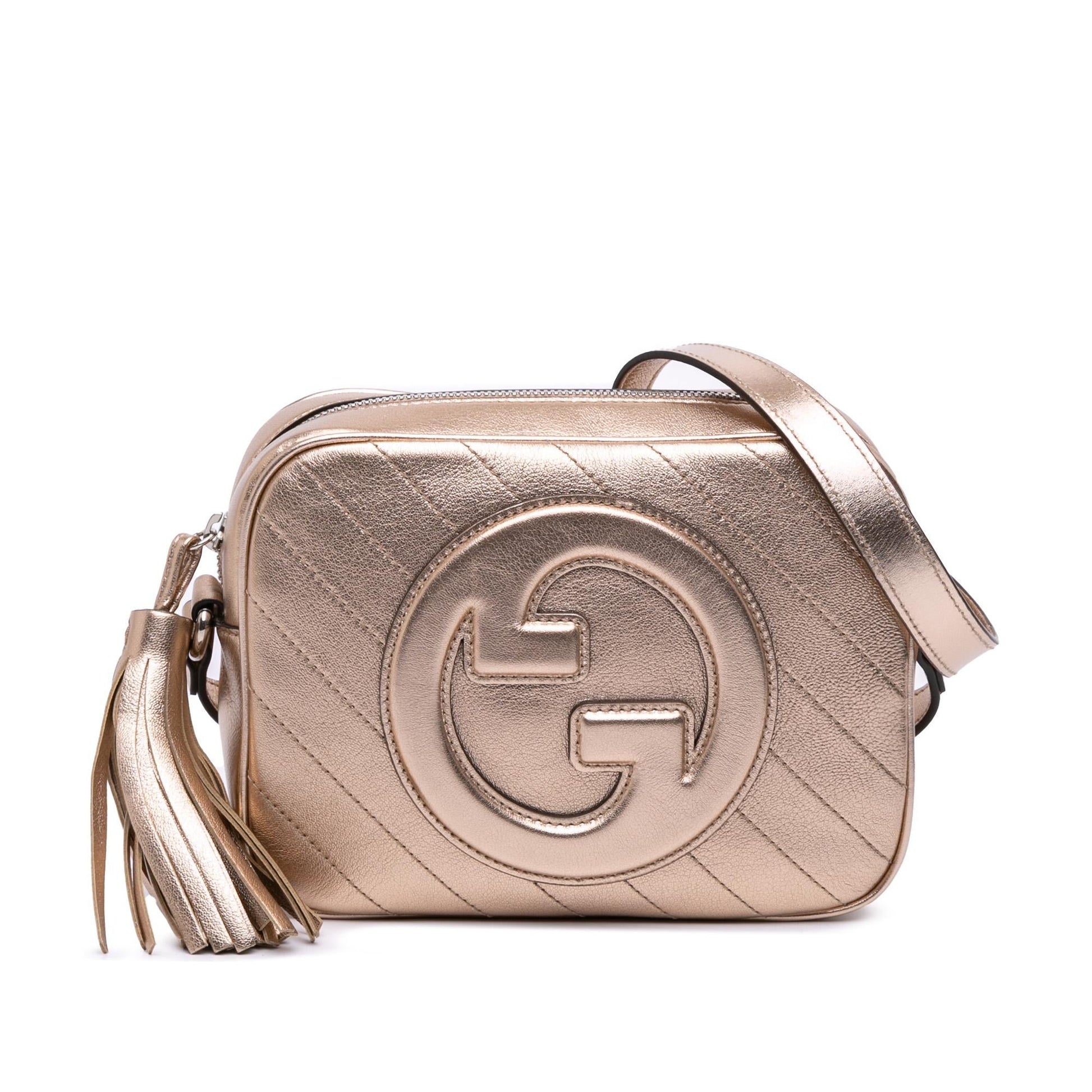Gucci Small Metallic Calfskin Blondie Crossbody