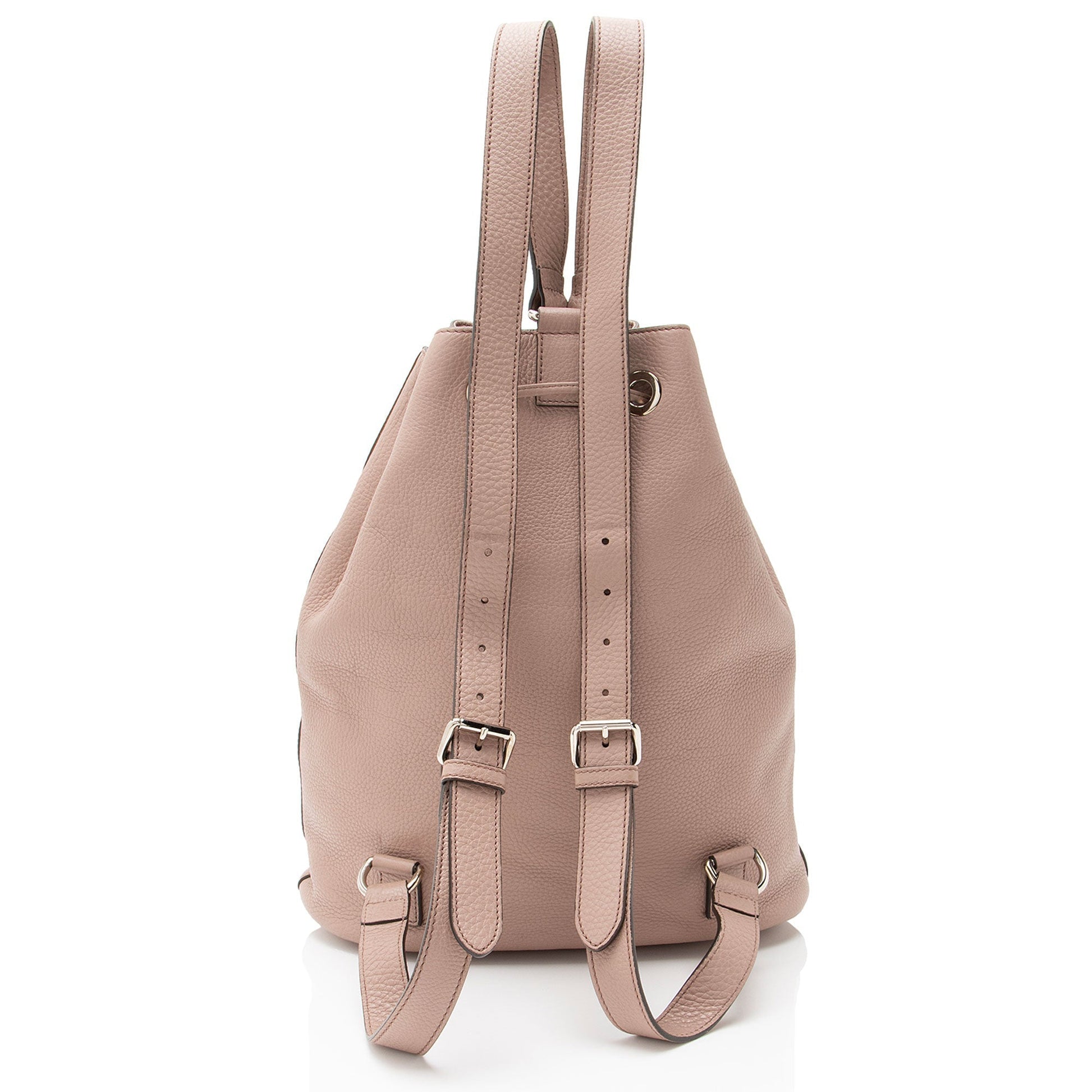 Gucci Small Pebbled Calfskin Soho Drawstring Backpack