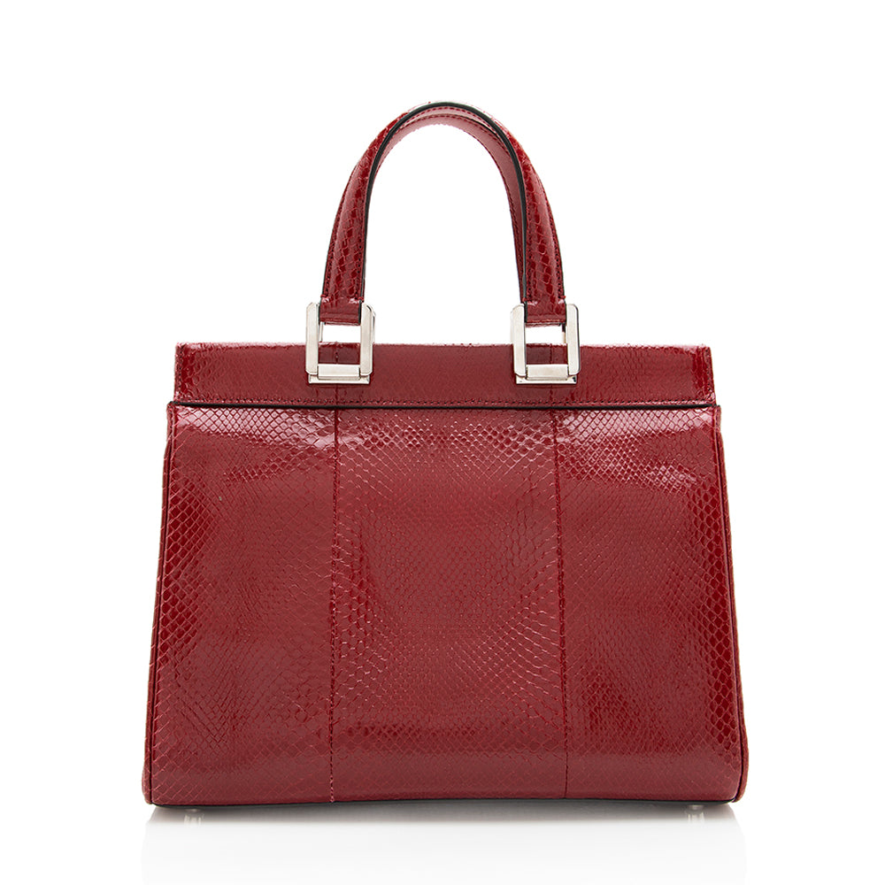 Gucci Snakeskin Zumi Handbag