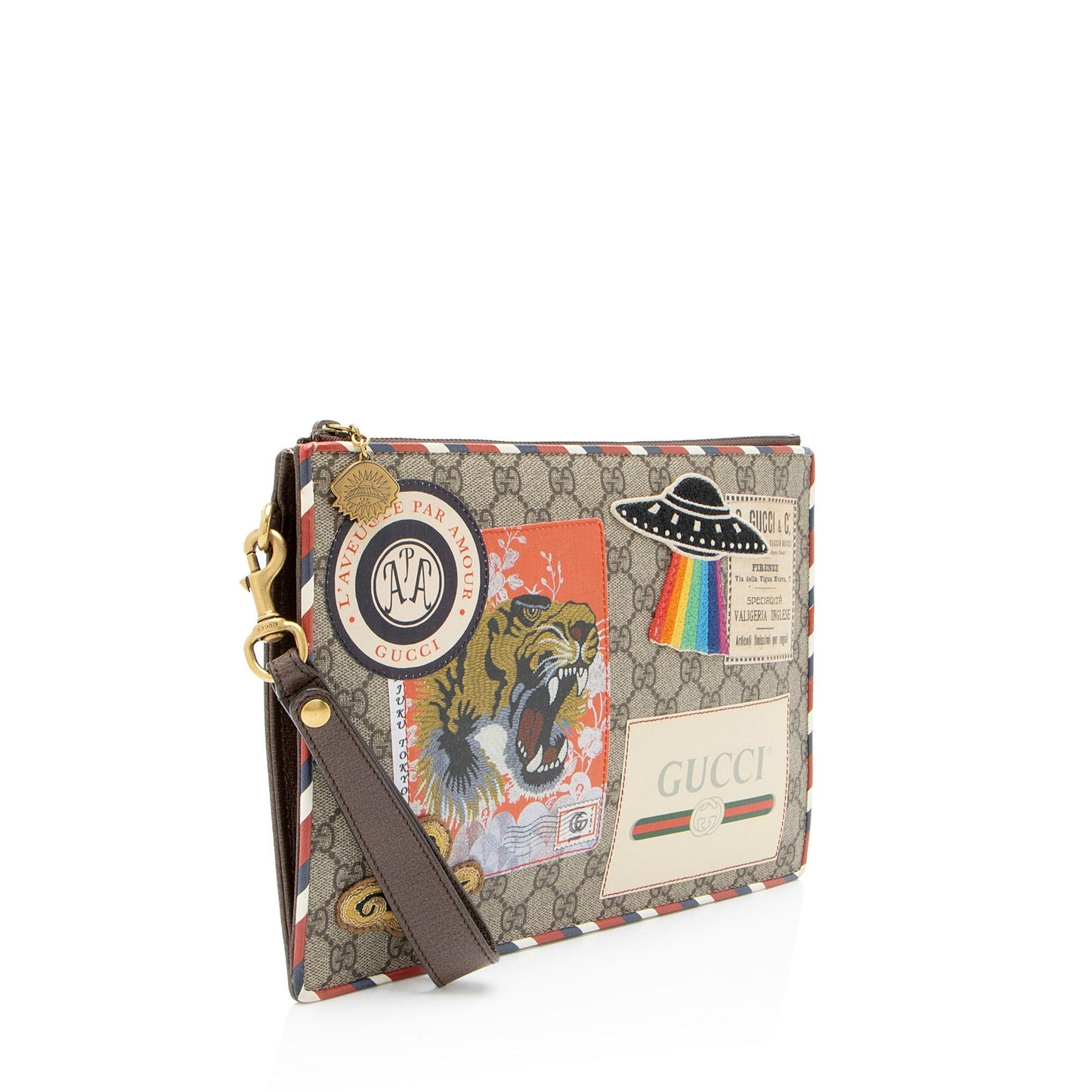 Gucci Soft GG Supreme Gucci Courrier Messenger Clutch