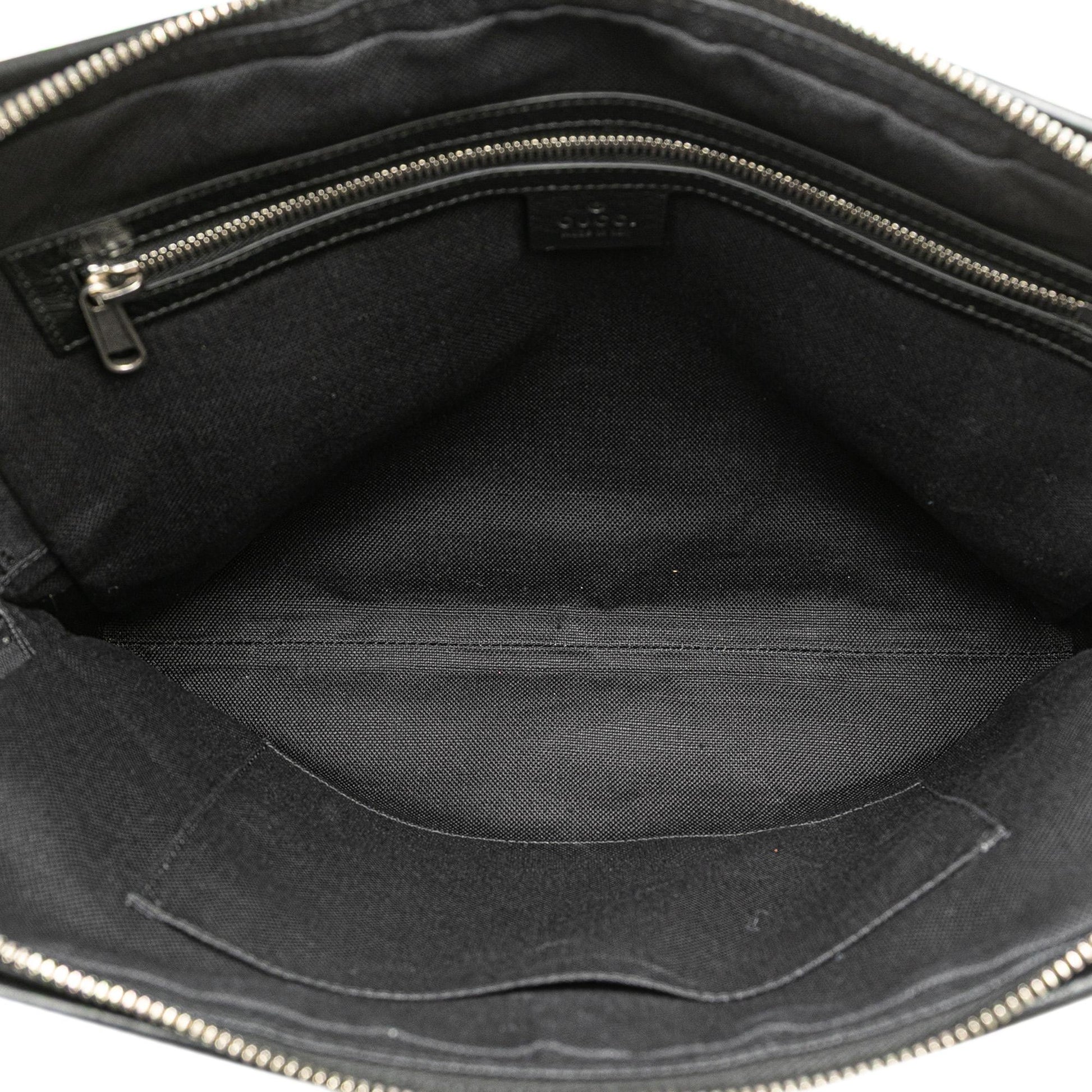 Gucci Soft Leather Interlocking G Portfolio Business Bag
