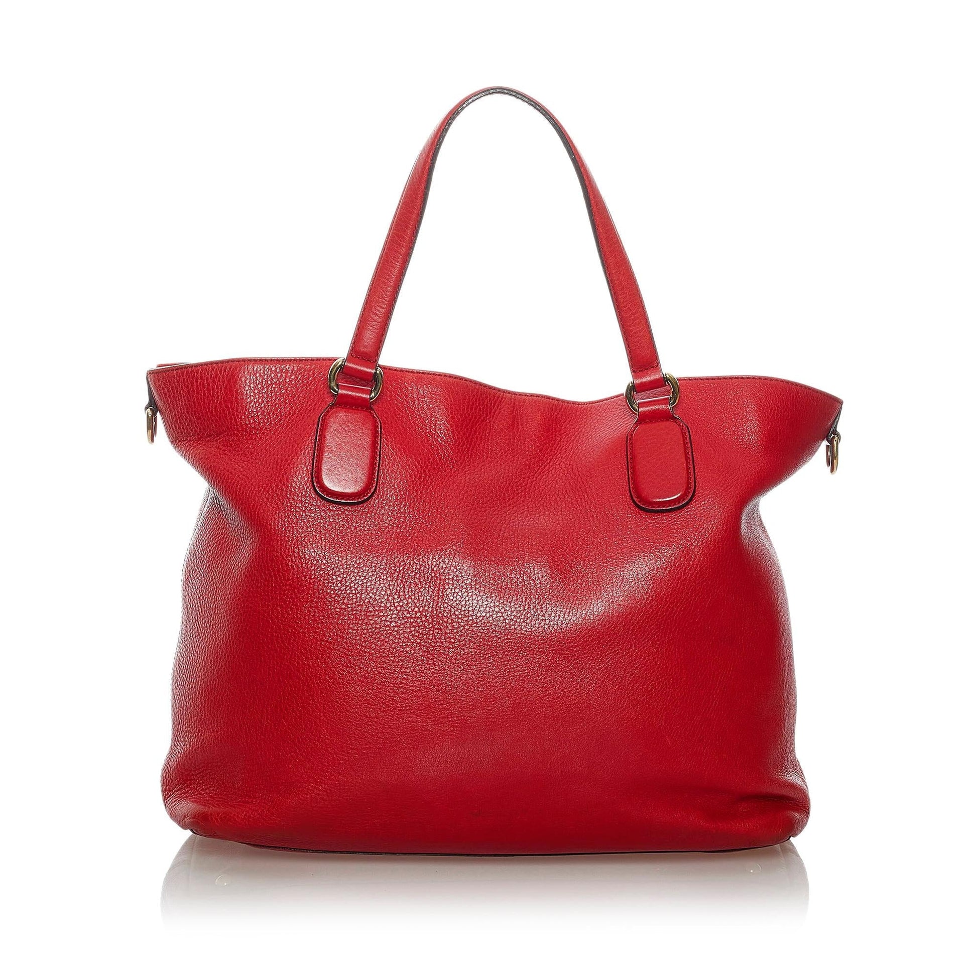 Gucci Soho Working Leather Tote Bag (SHG-31414)