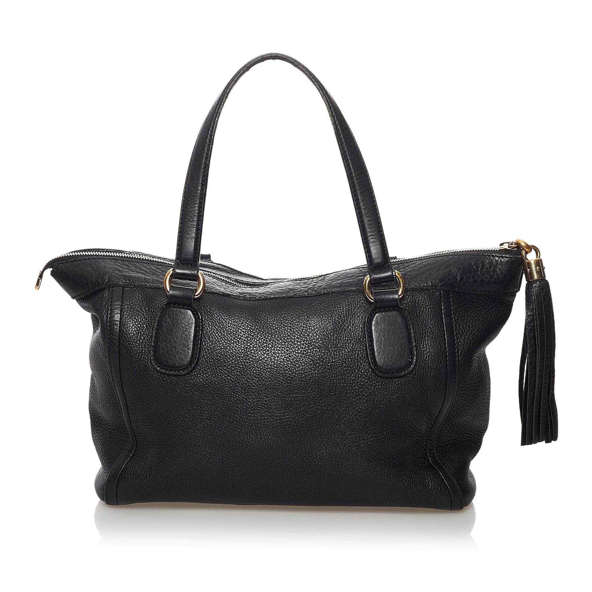 Gucci Soho Working Leather Tote Bag (SHG-32454)