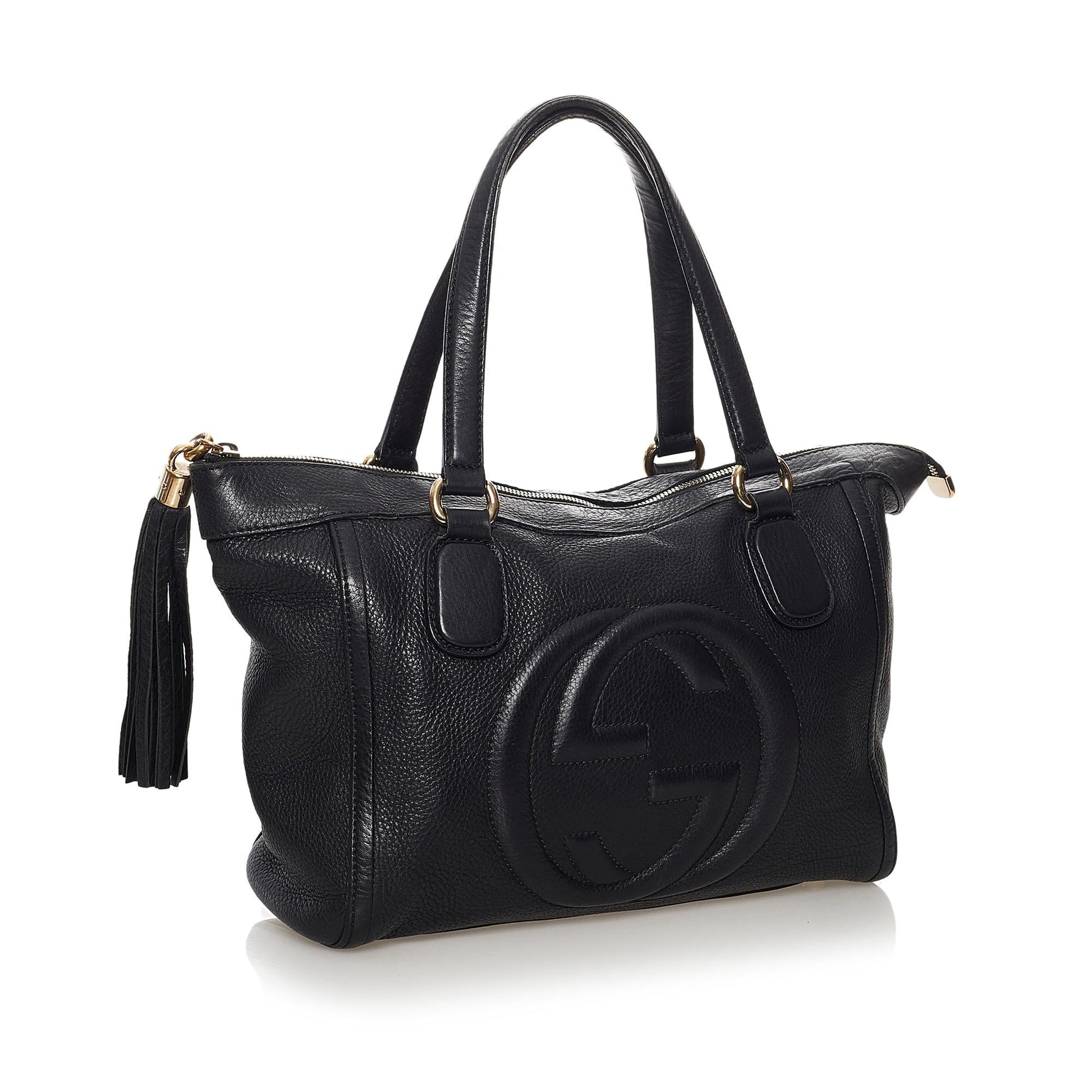 Gucci Soho Working Leather Tote Bag (SHG-32454)