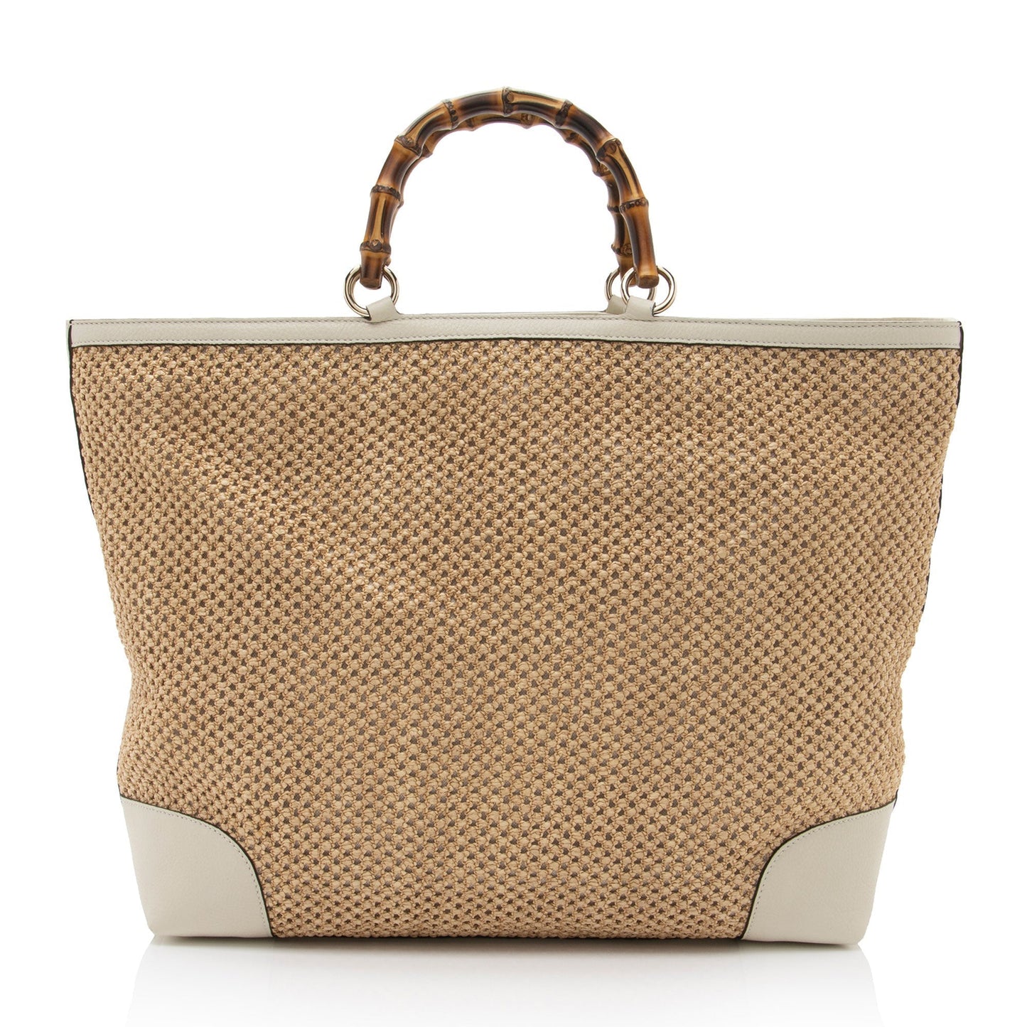 Gucci Leather Canvas Handbag