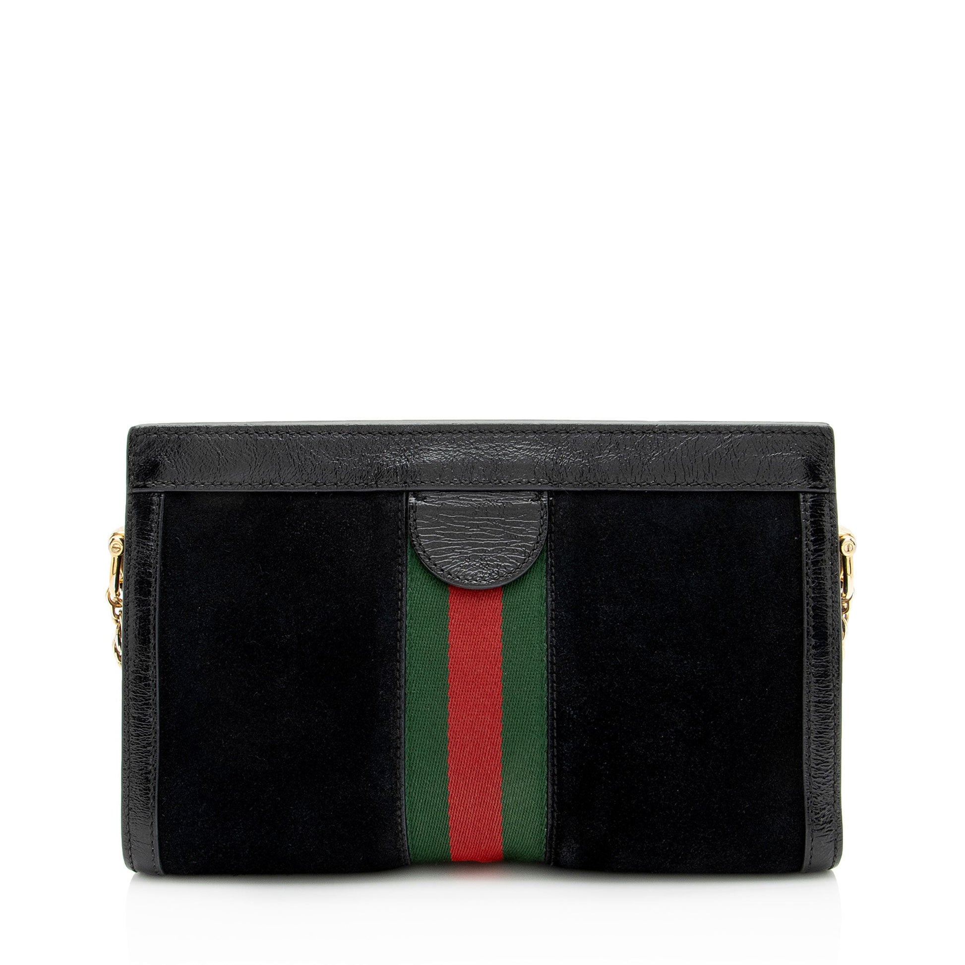 Gucci Suede Ophidia Medium Chain Shoulder Bag