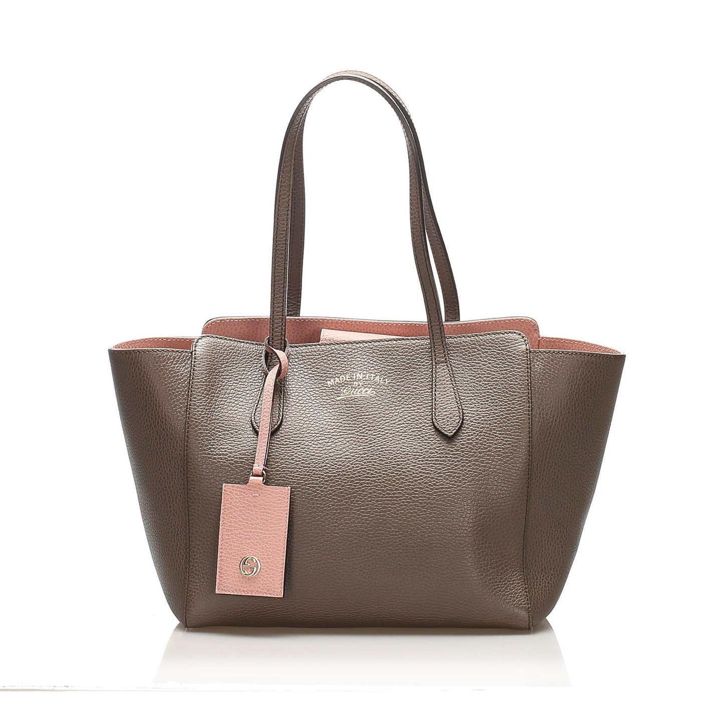 Gucci Leather Monogram Tote Style 17
