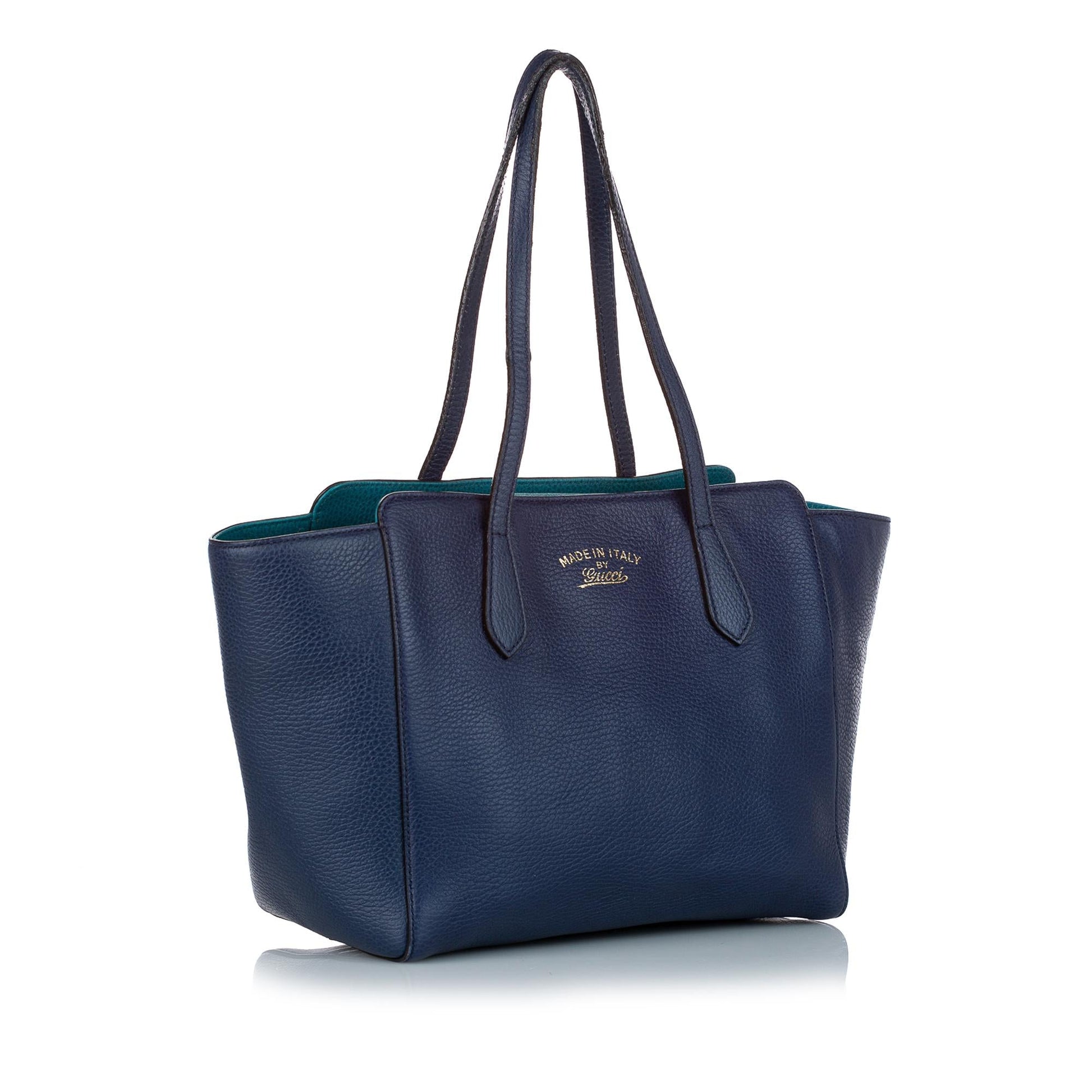 Gucci Swing Leather Tote Bag (SHG-31964)